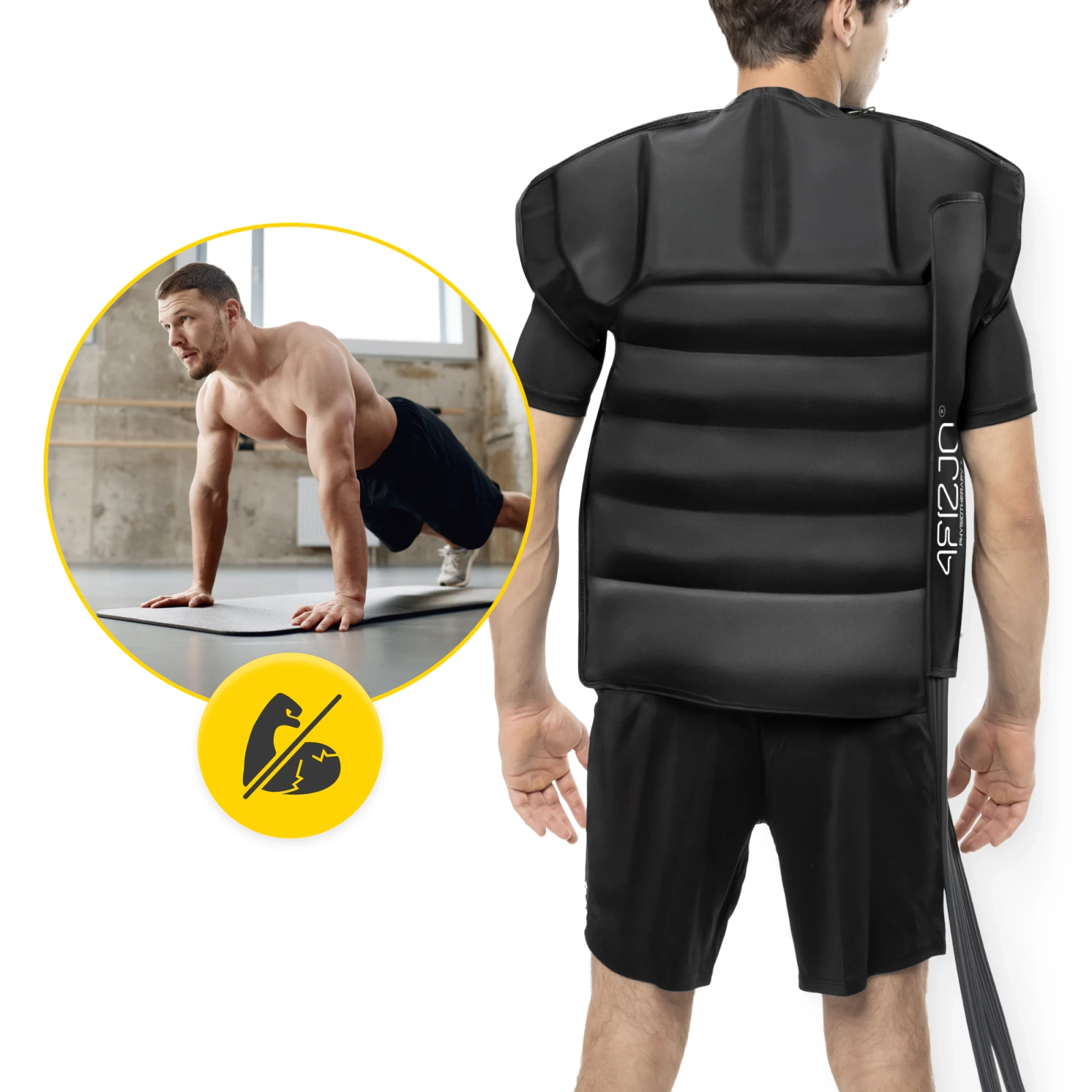 4Fizjo C6 Compression Vest for Lymphatic Drainage Machine, 6 Chambers