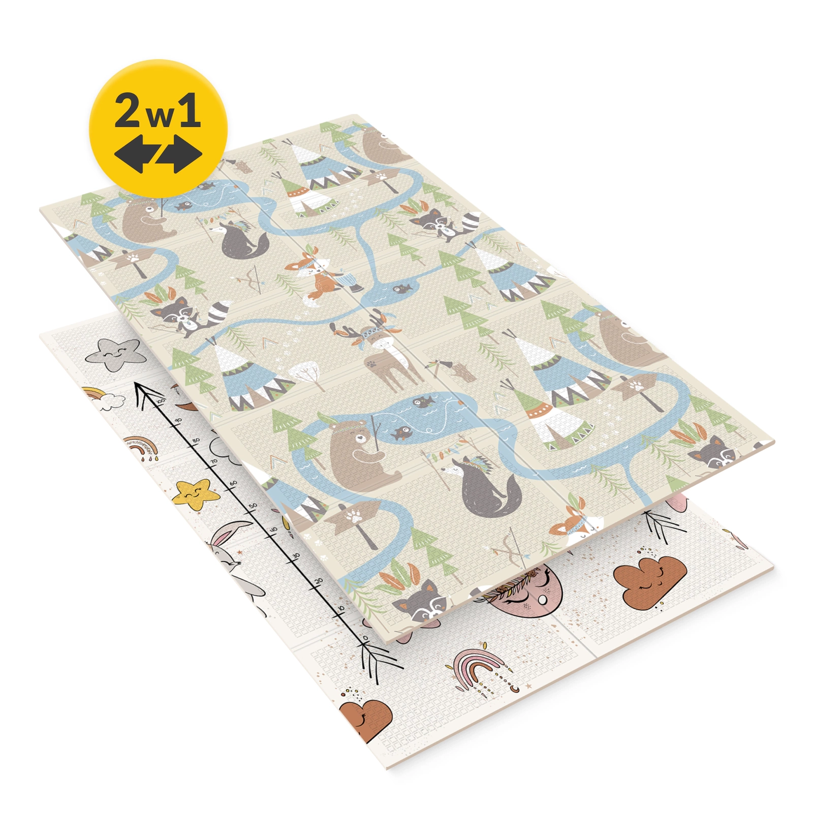4Fizjo Boho Dream Foldable Baby Play Mat, 180 x 120 cm