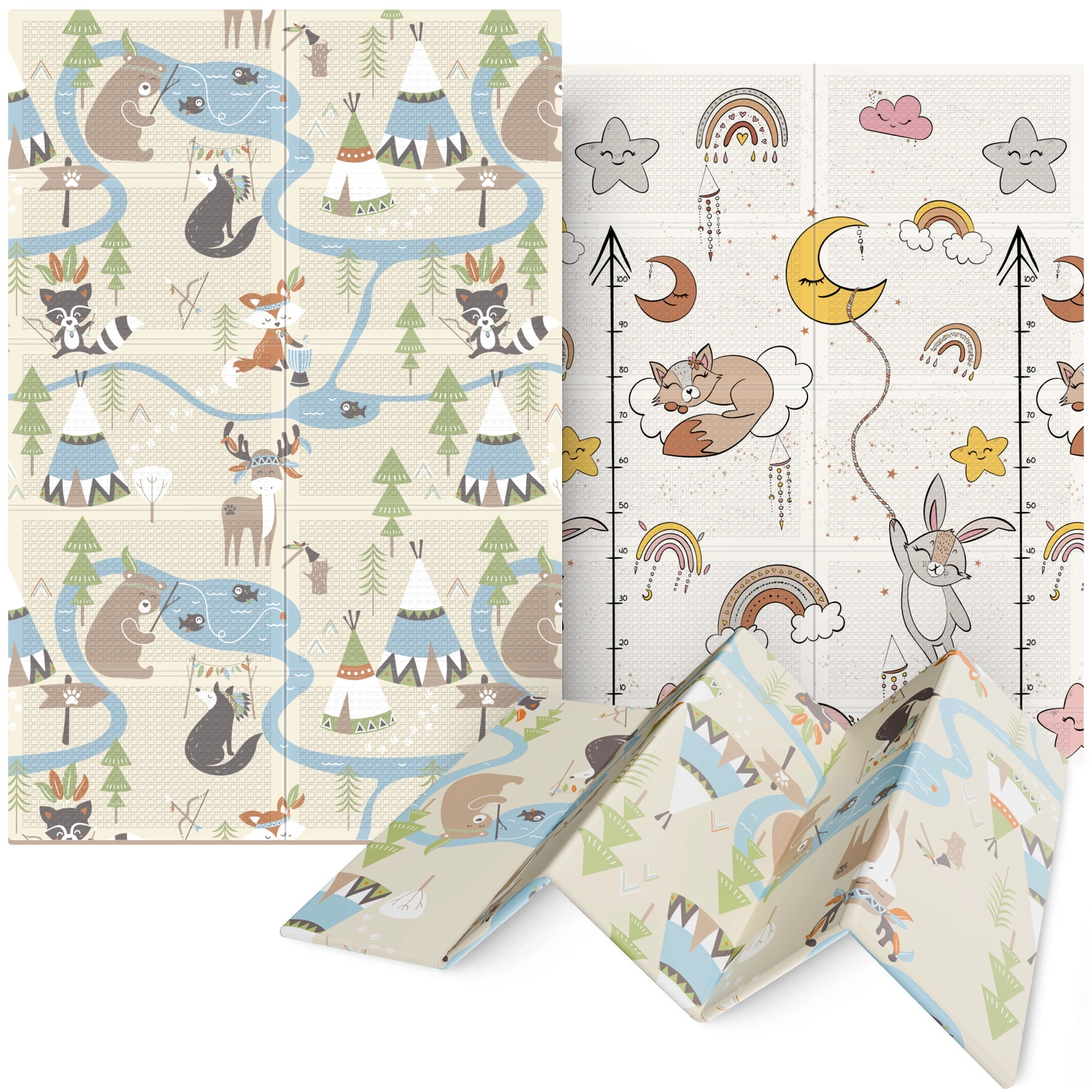 4Fizjo Boho Dream Foldable Baby Play Mat, 180 x 120 cm