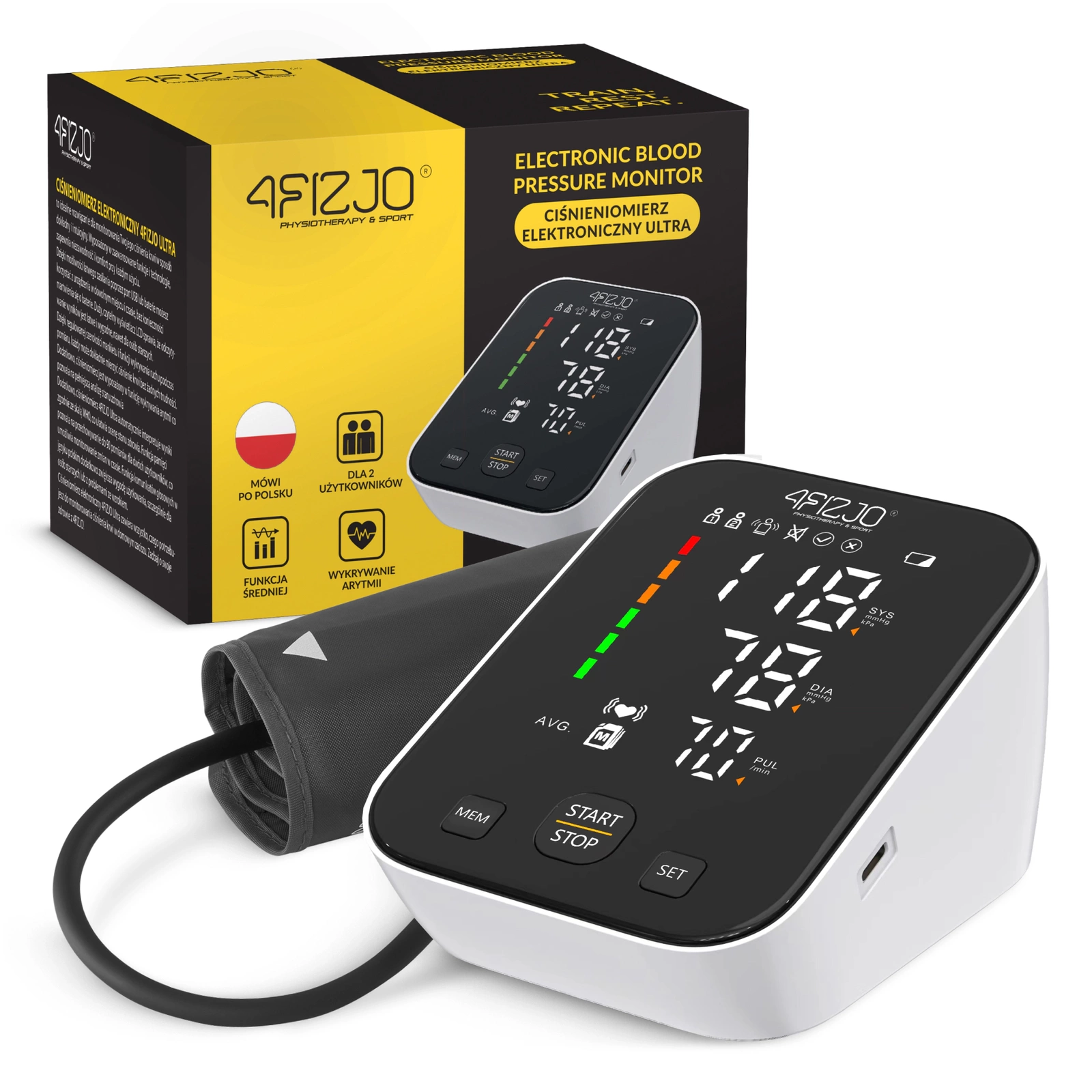 4FIZJO ULTRA Automatic Upper Arm Blood Pressure Monitor