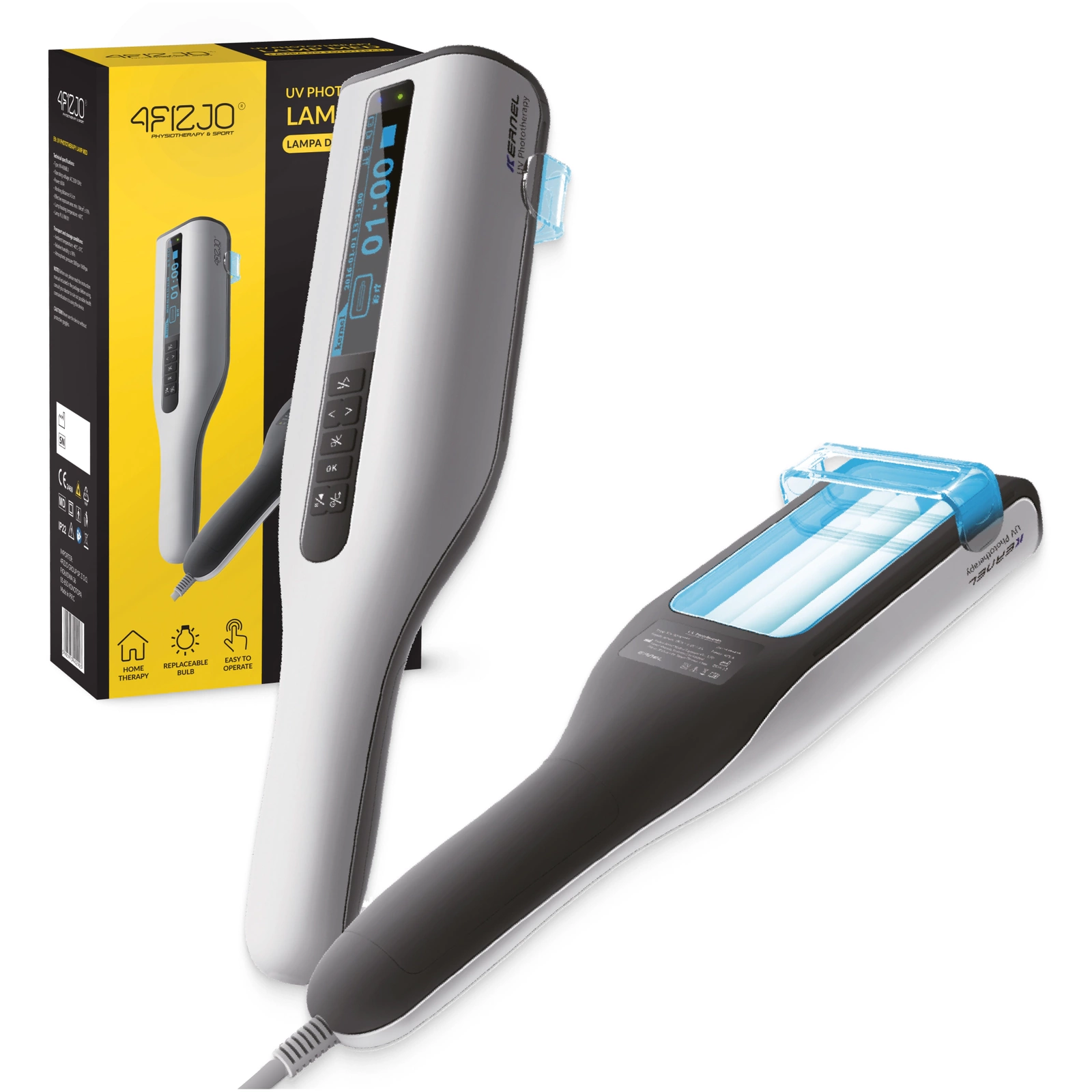 MED 4FIZJO UVB Phototherapy Lamp for Psoriasis, Vitiligo, and Eczema