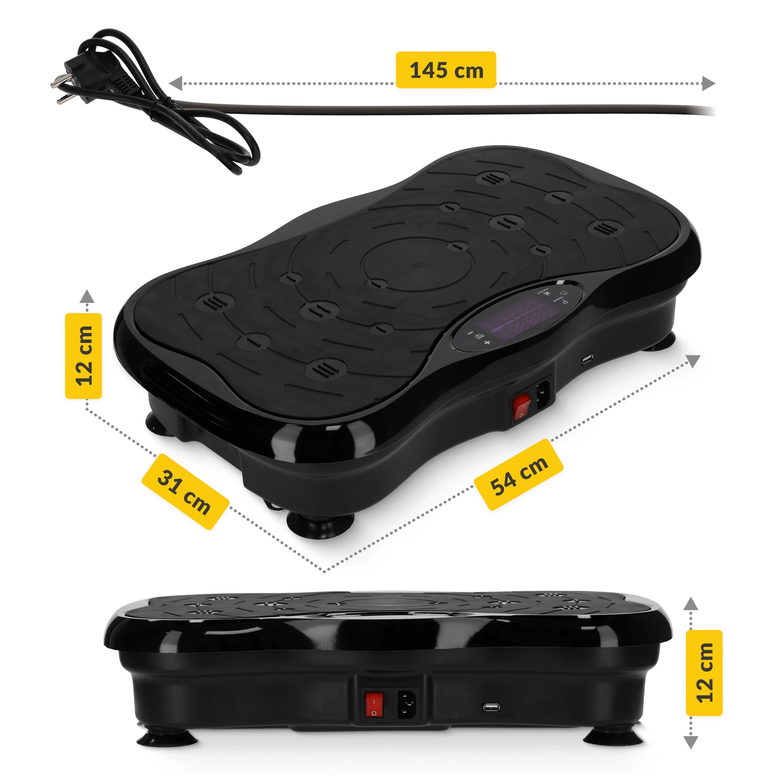 4Fizjo 1429 ULTRA+ Vibration Platform, Black