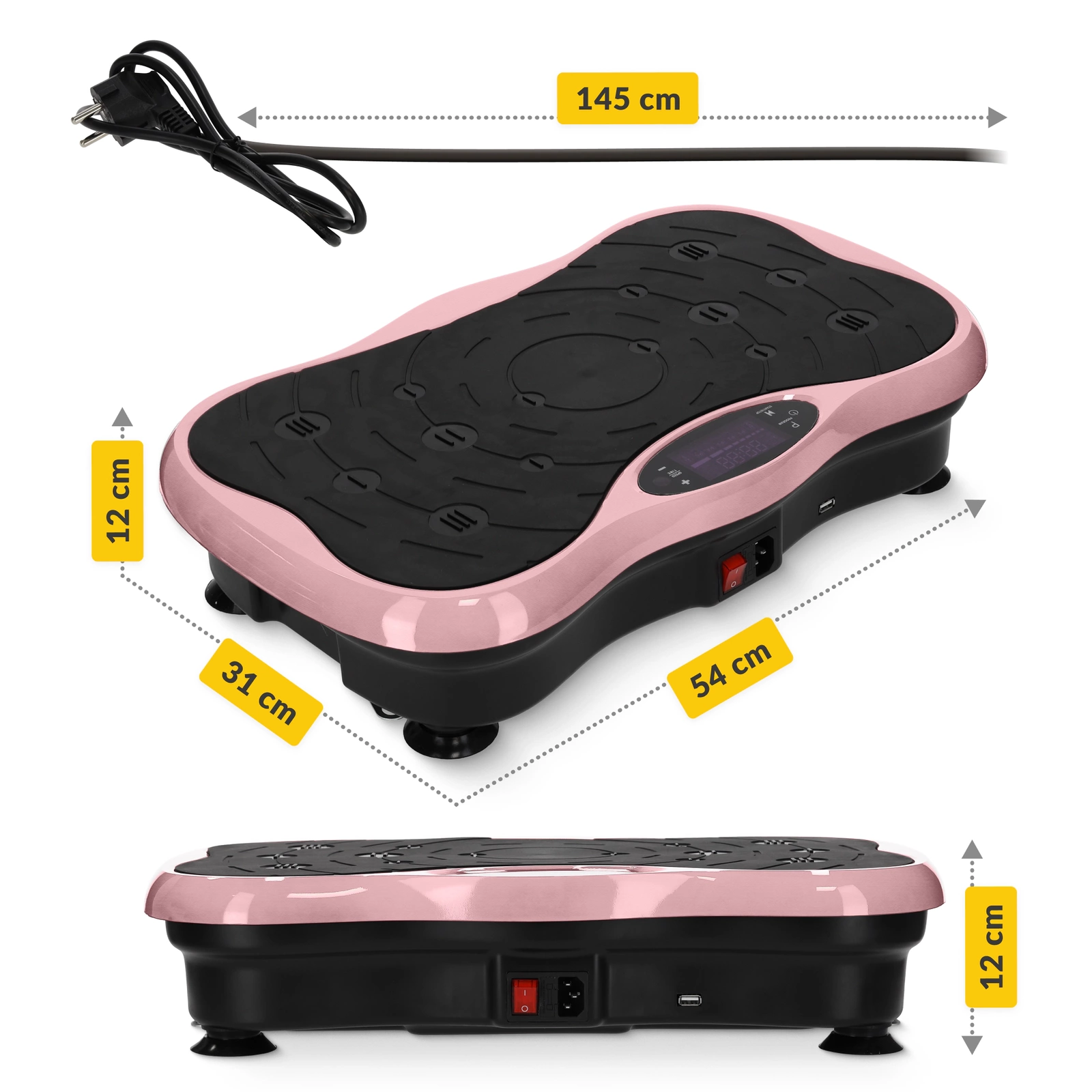 4Fizjo 1425 ULTRA+ Vibration Platform, Pink