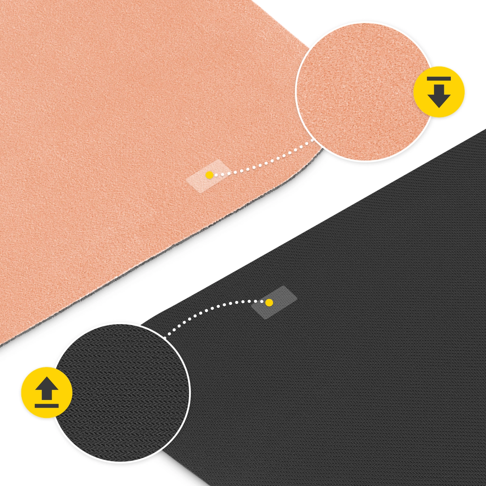 4Fizjo Suede Yoga Mat 1.5 mm, Orange