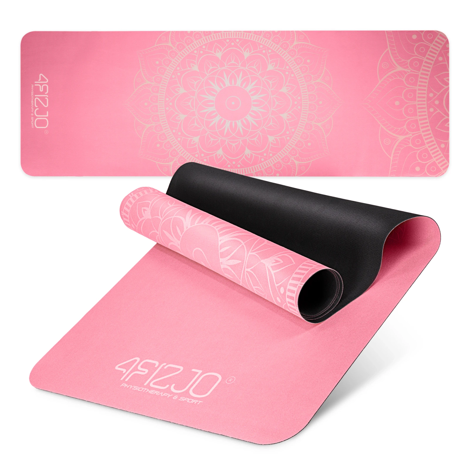 Suede Yoga and Exercise Mat 1.5 mm, Pink