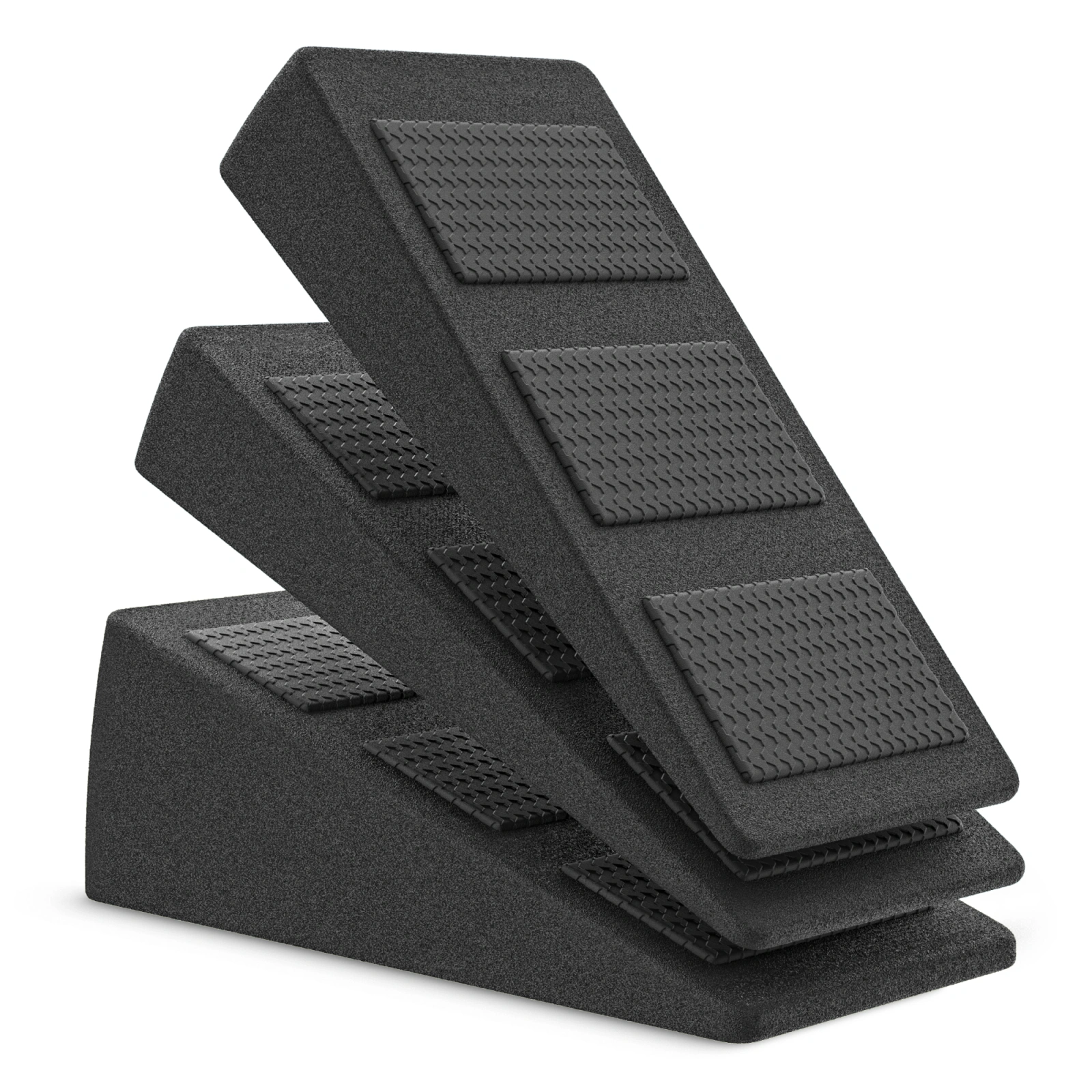 4Fizjo Slant Board Adjustable Calf Stretching Platform, Black