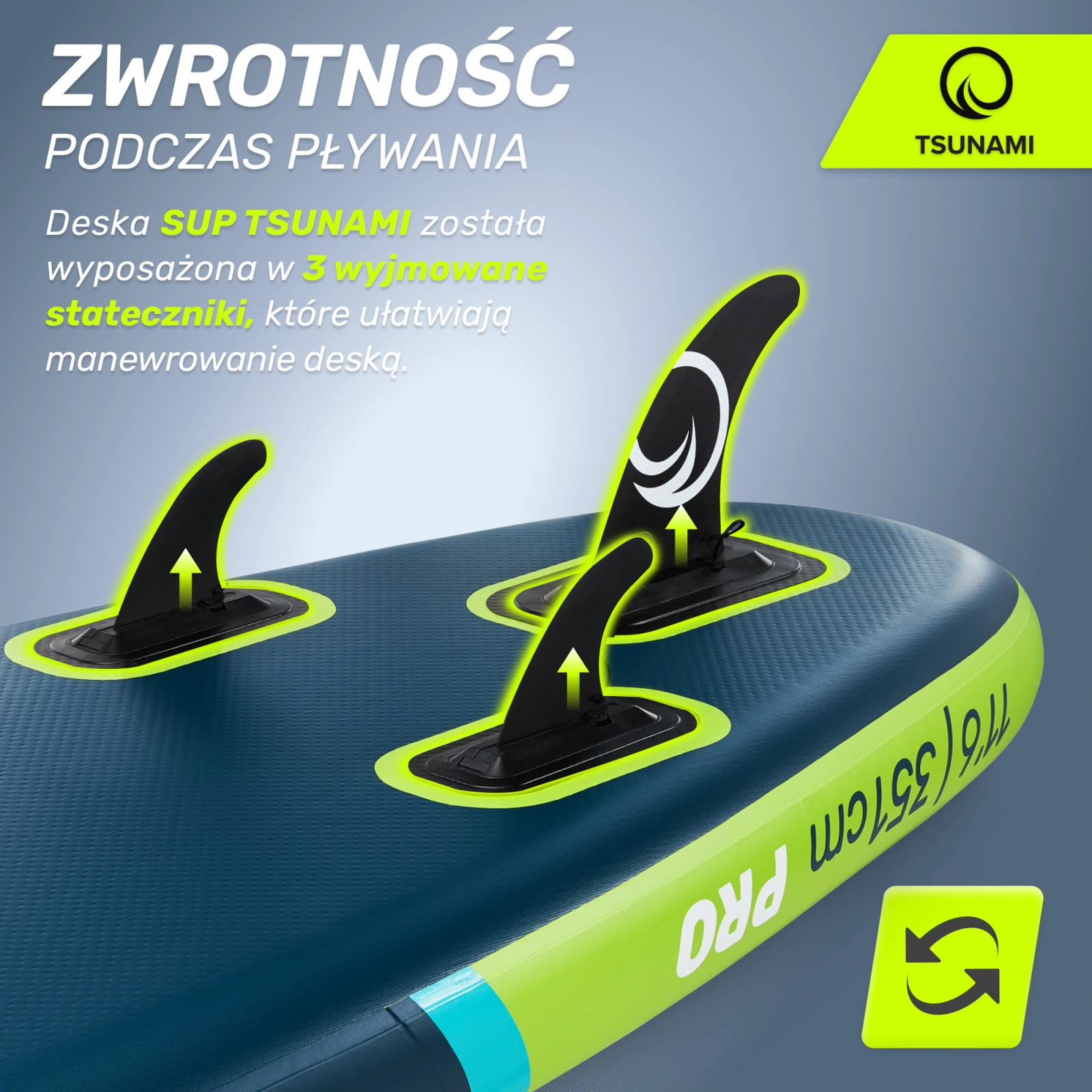 4Fizjo 1836 TSUNAMI Inflatable SUP Board 350 cm, Multicolor