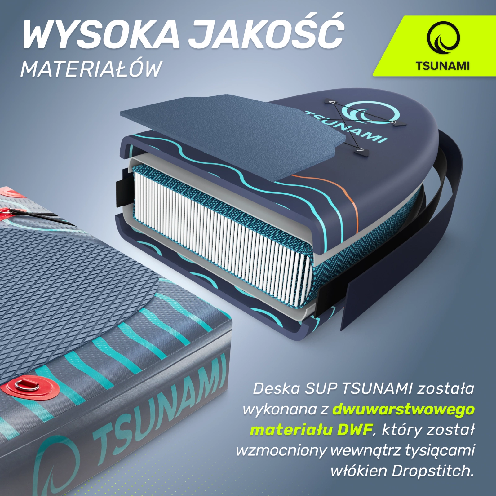 4Fizjo TSUNAMI 350 cm Inflatable SUP Board, Multicolor
