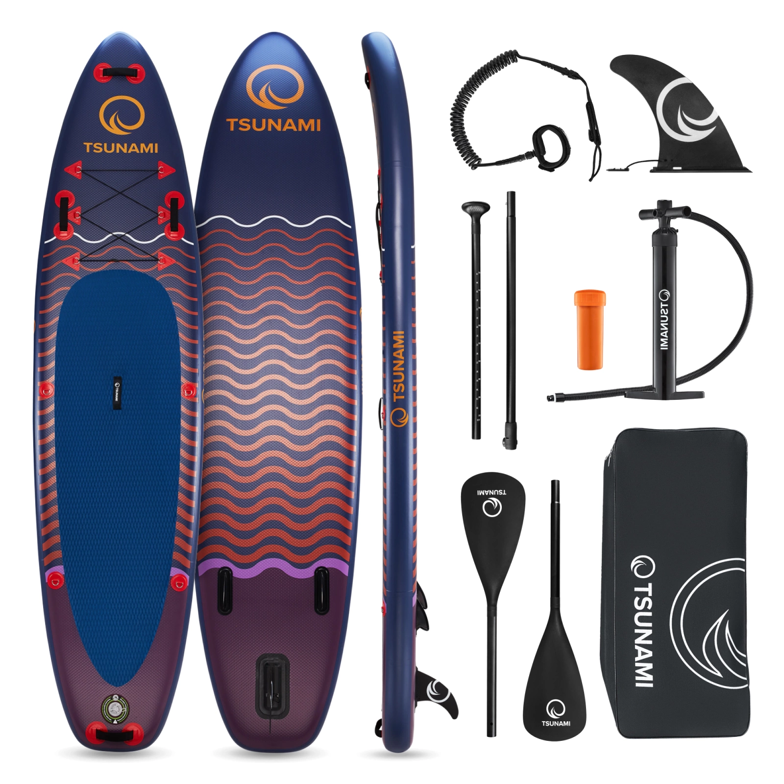 4Fizjo TSUNAMI 350 cm Inflatable SUP Board T05, Multicolor