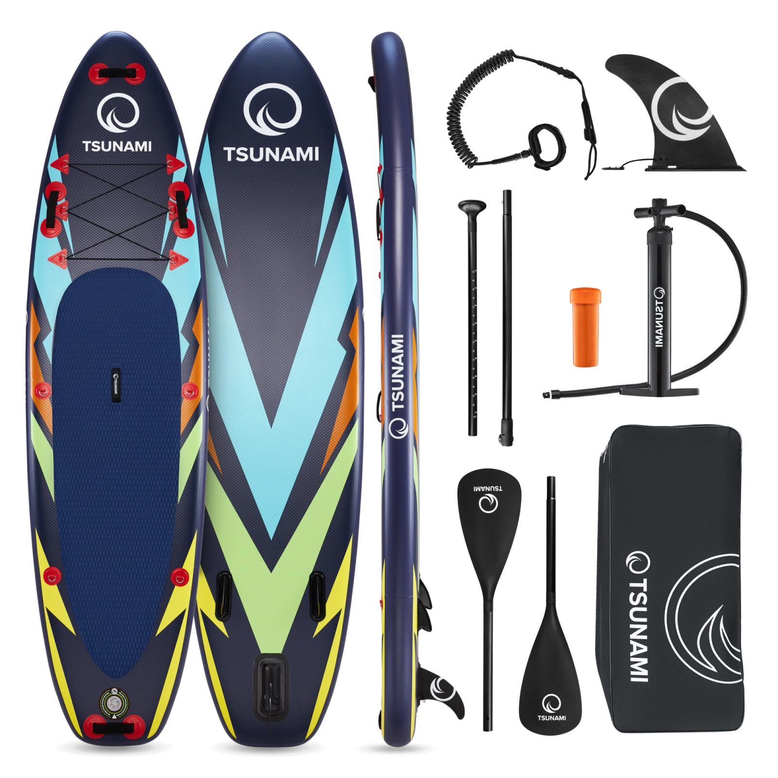 4Fizjo TSUNAMI T08 Inflatable SUP Board 320 cm, Multicolor