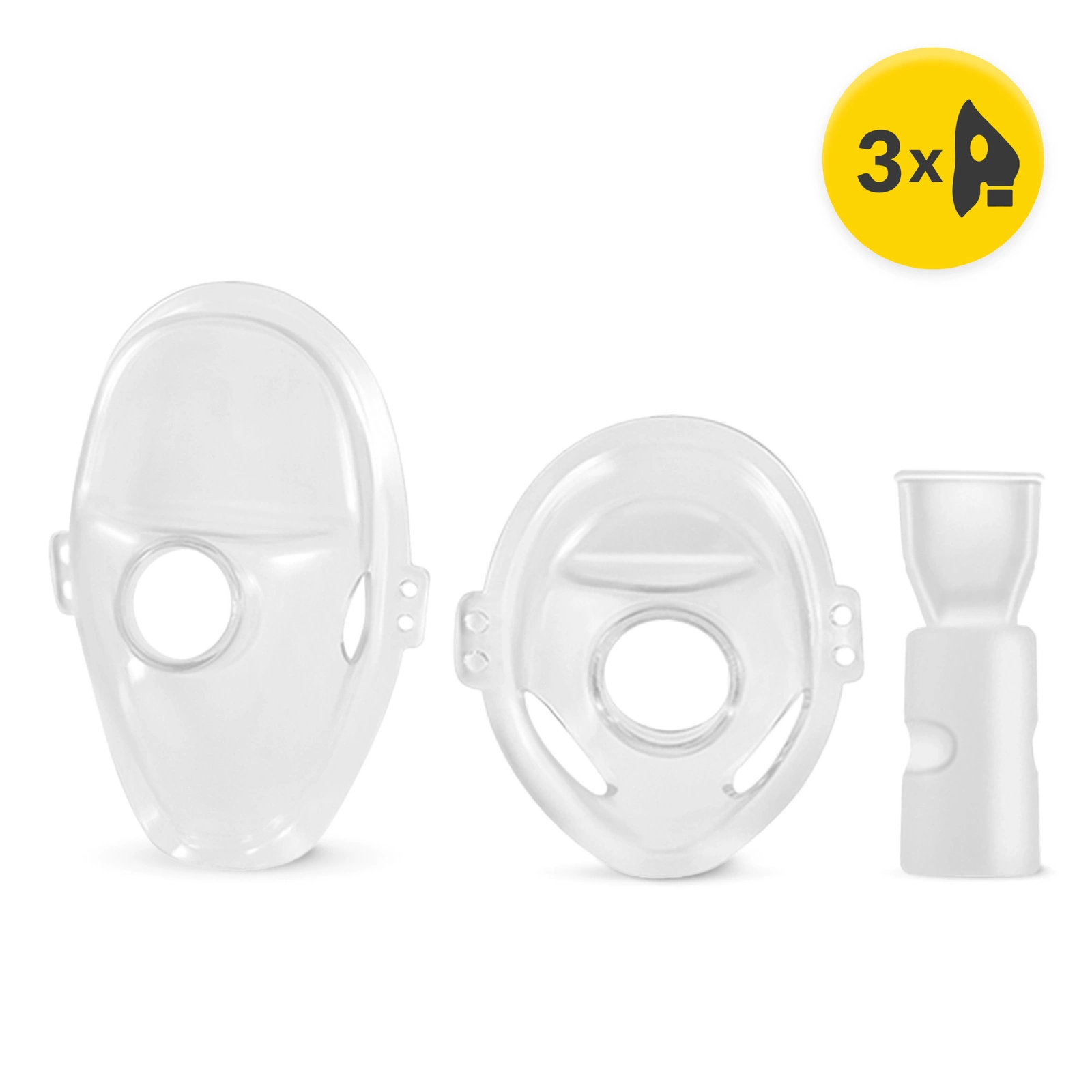 4Fizjo YS35 LITE Replacement Mask Set for Nebulizer, 3 pcs