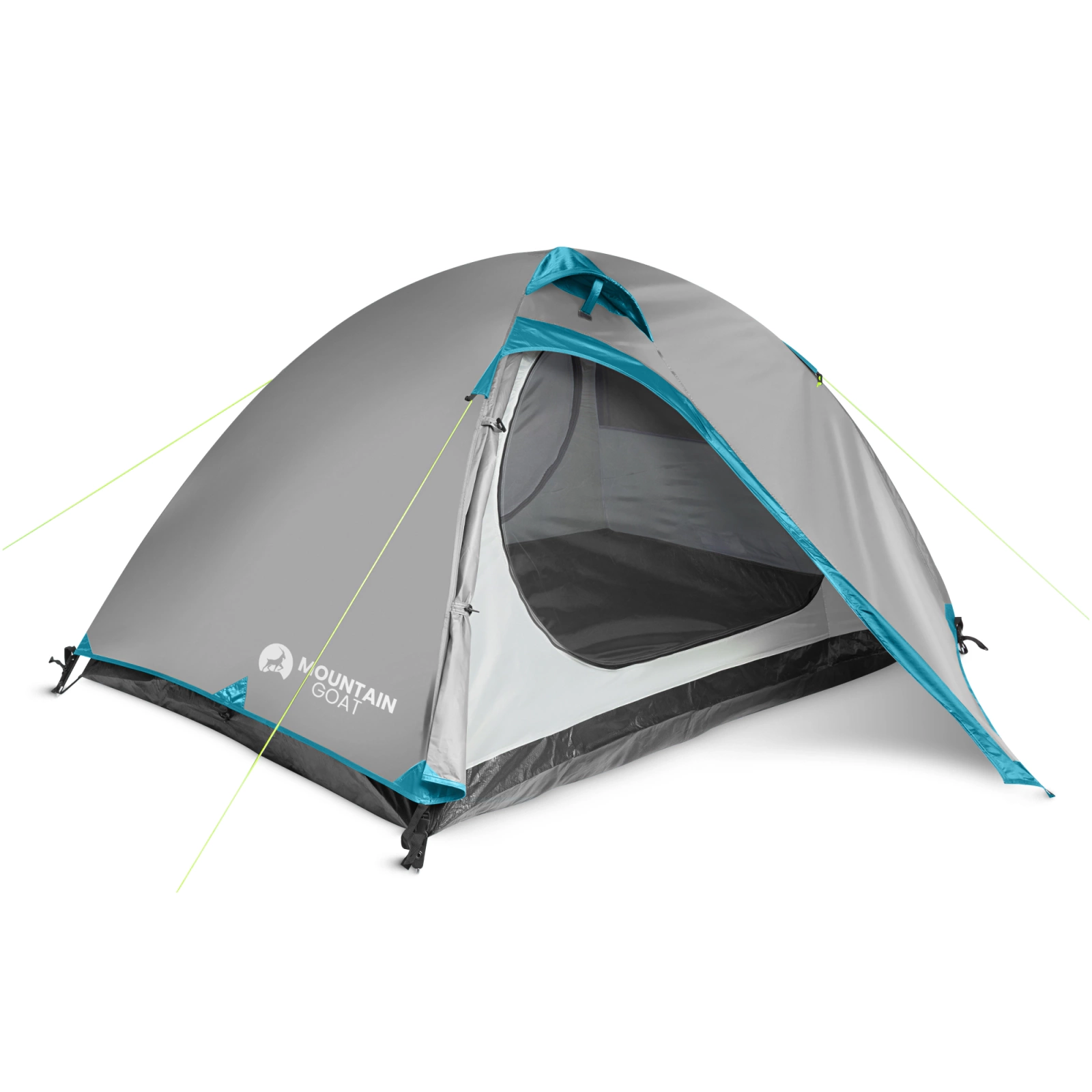 Mountain Goat Prime Duo 2-Person Camping Tent, Grey