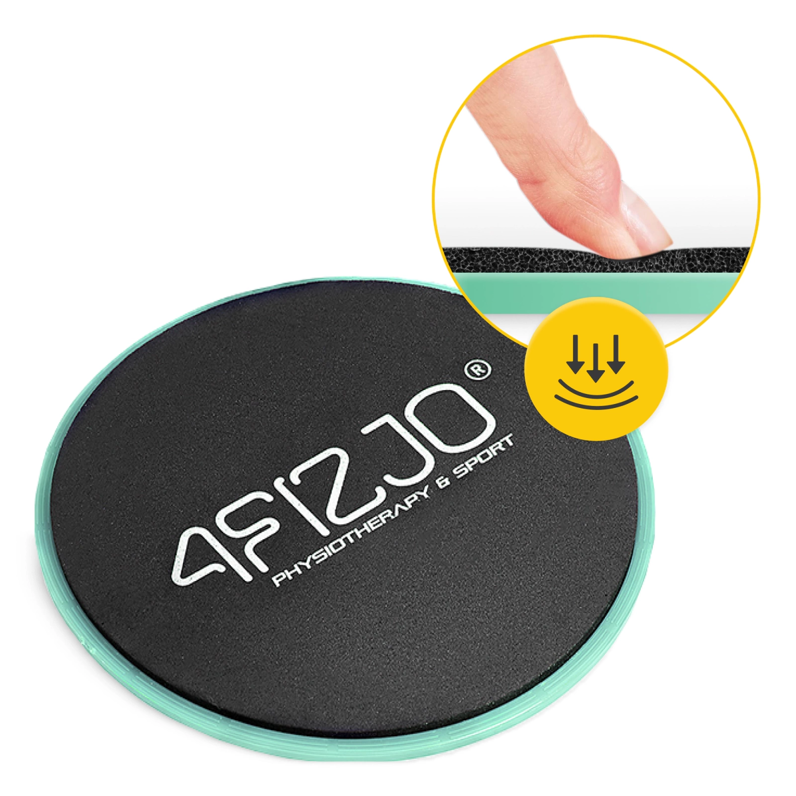 4Fizjo Slide Exercise Gliding Discs, 2 pcs, Green