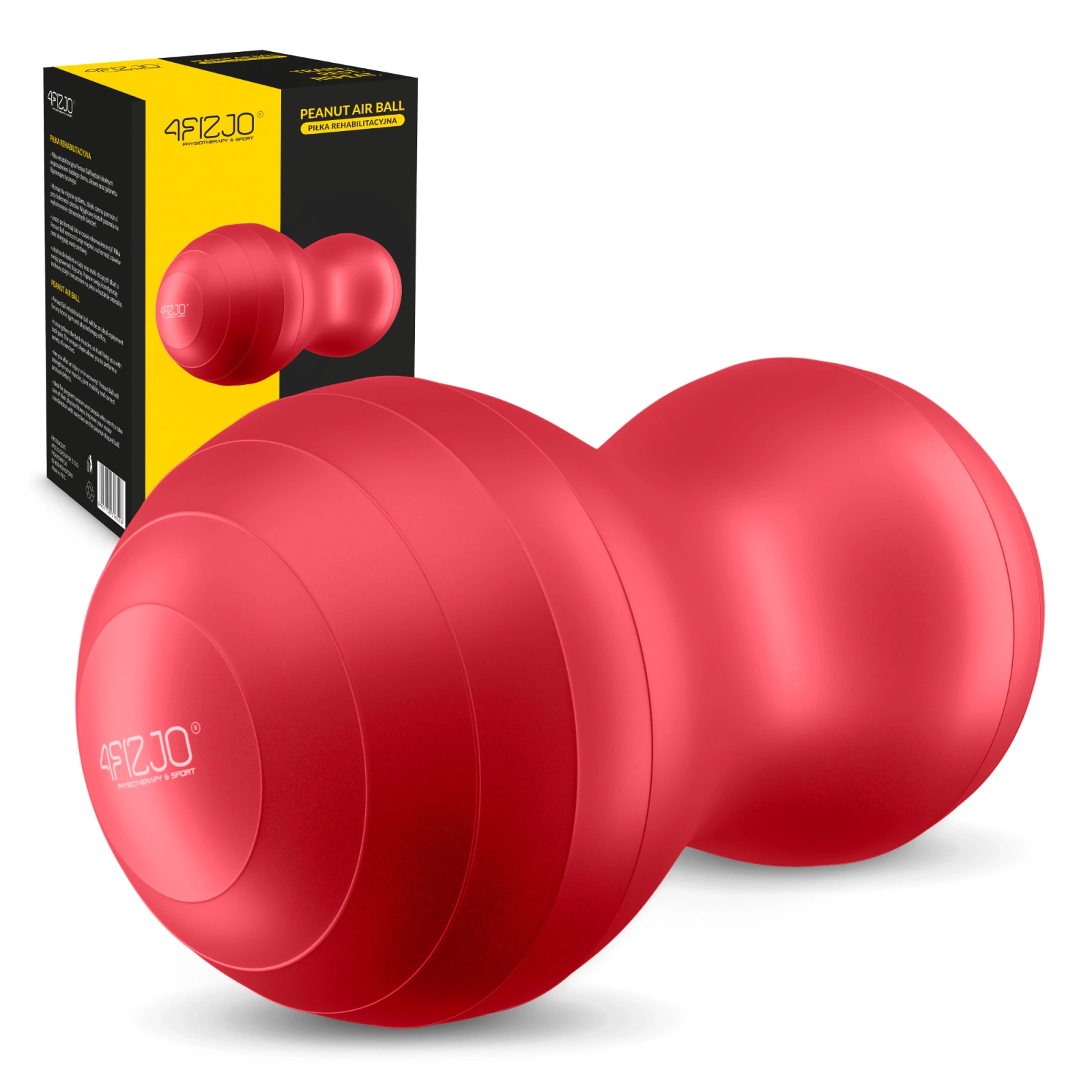 4FIZJO PEANUT AIR BALL Peanut Stability Ball, red