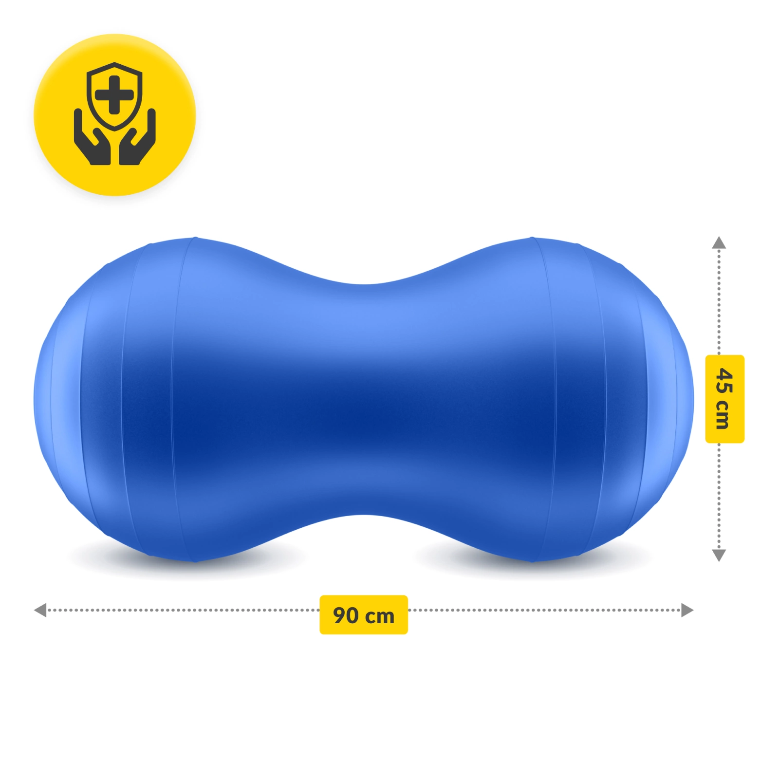 Гимнастический мяч 4Fizjo Peanut Air Ball 45x90 см, синий