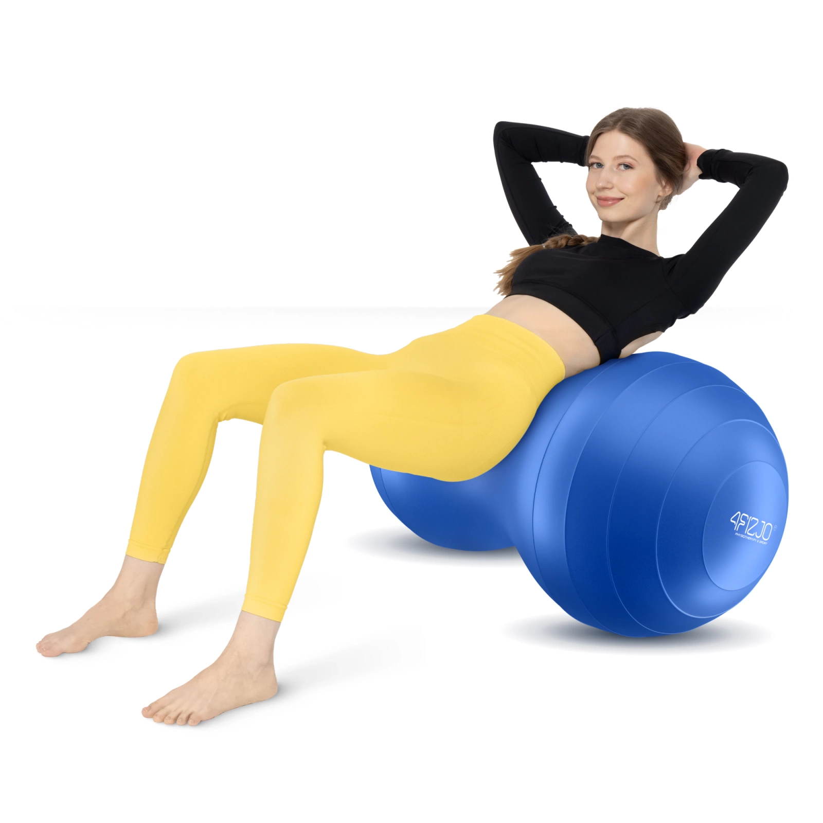 Гимнастический мяч 4Fizjo Peanut Air Ball 45x90 см, синий