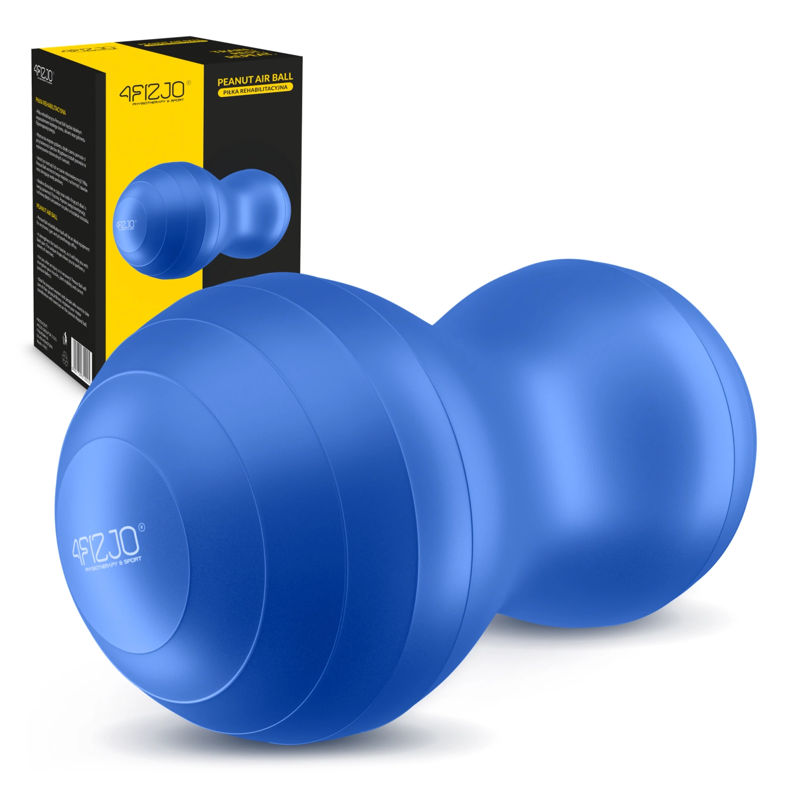 Гимнастический мяч 4Fizjo Peanut Air Ball 45x90 см, синий