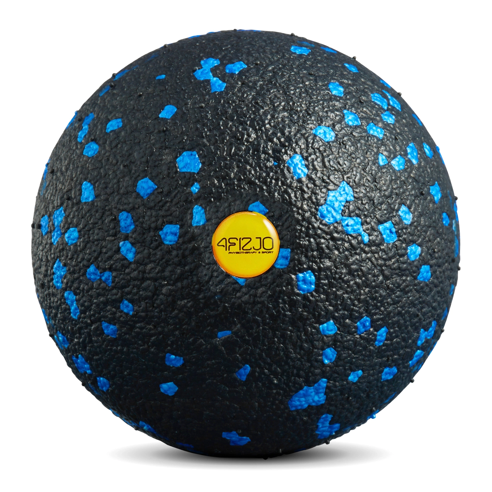 4FIZJO EPP Foam Massage Ball 12 cm for Deep Tissue Release, Black-Blue