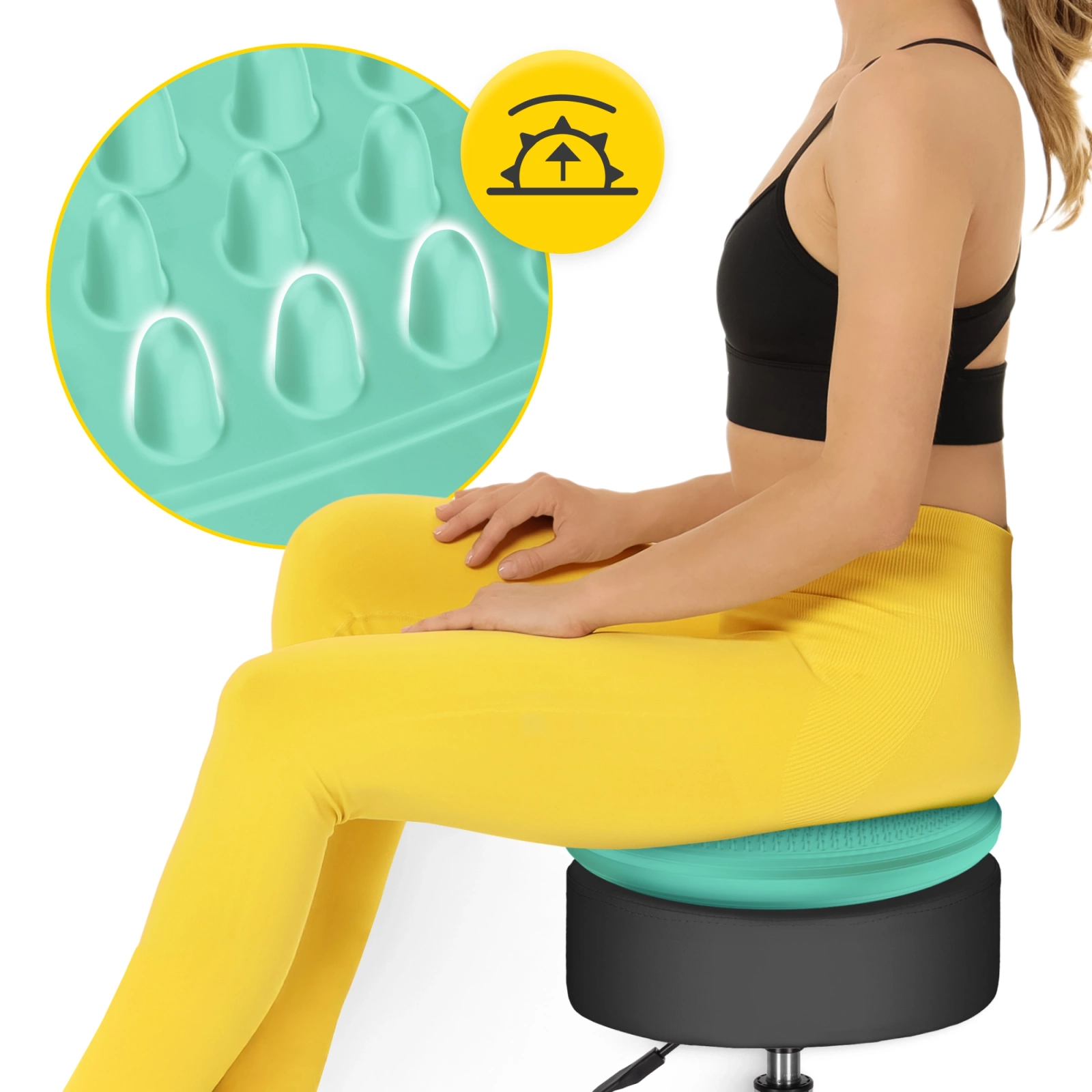 4Fizjo MED+ 33 cm Sensomotoric Cushion, Mint