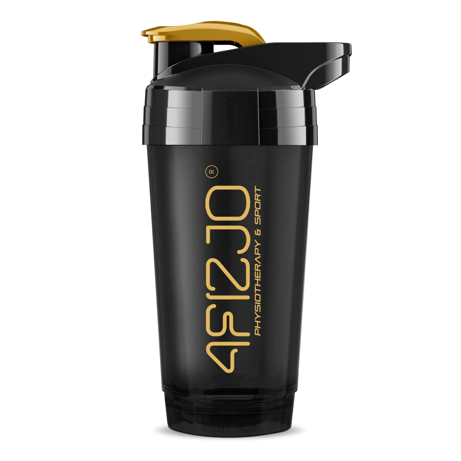 ULTRA Leak-Proof Protein Shaker Bottle 700 ml, black-gold