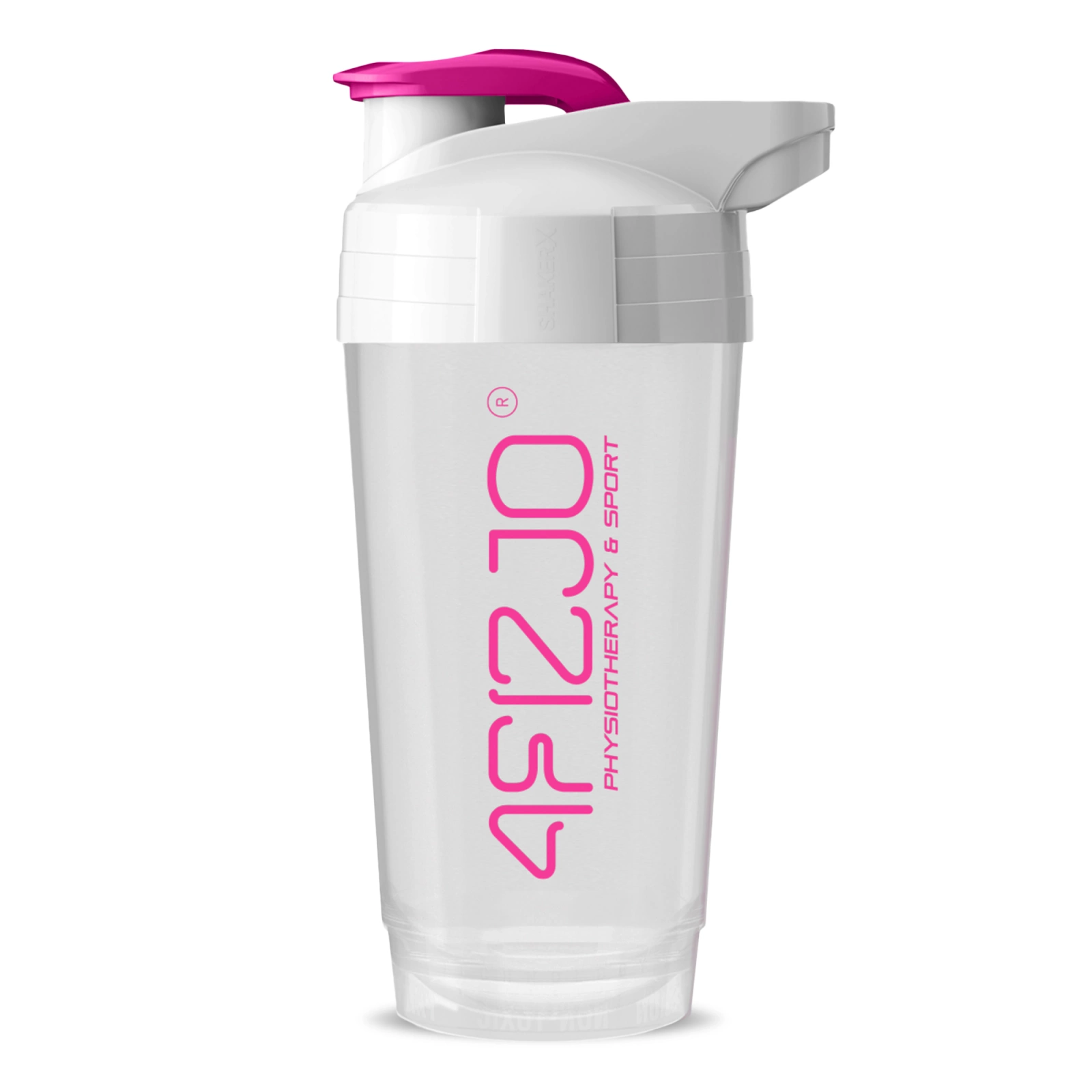 4Fizjo 1819 Sports Shaker, 700 ml, White/Pink