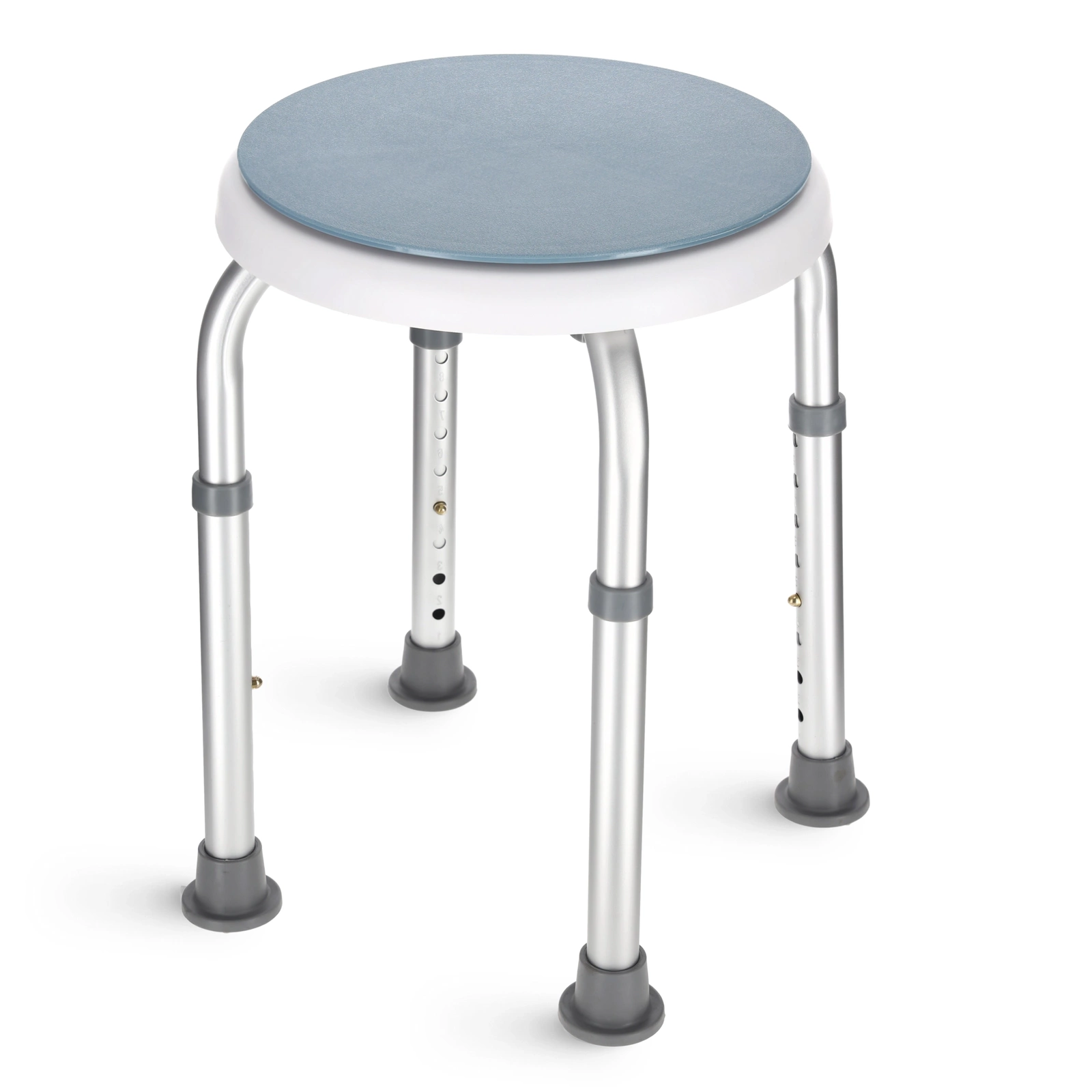 4Fizjo 1515 Rotating Shower Stool, Blue/White