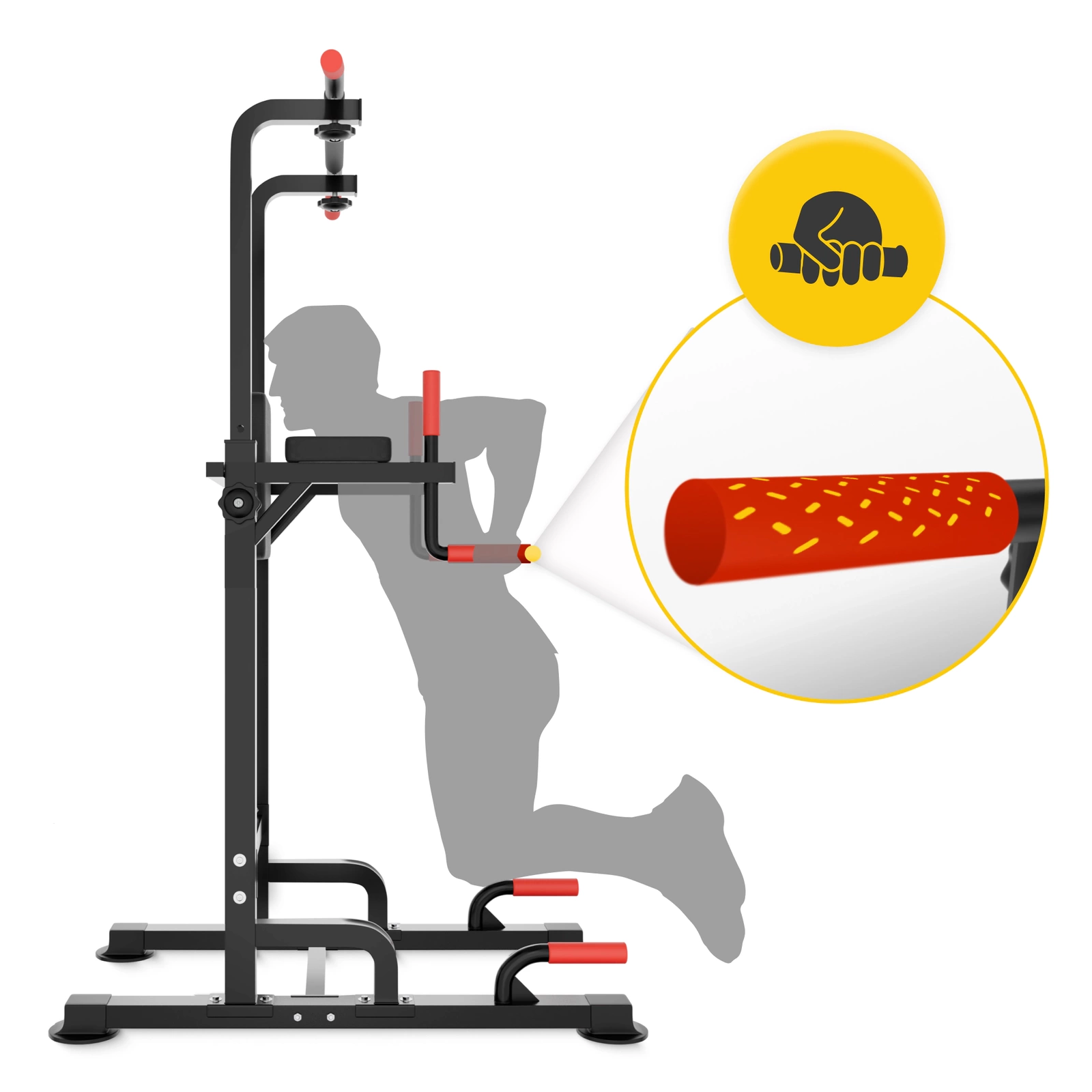 4Fizjo 1554 PRO Multifunctional Pull-Up Bar and Dip Station