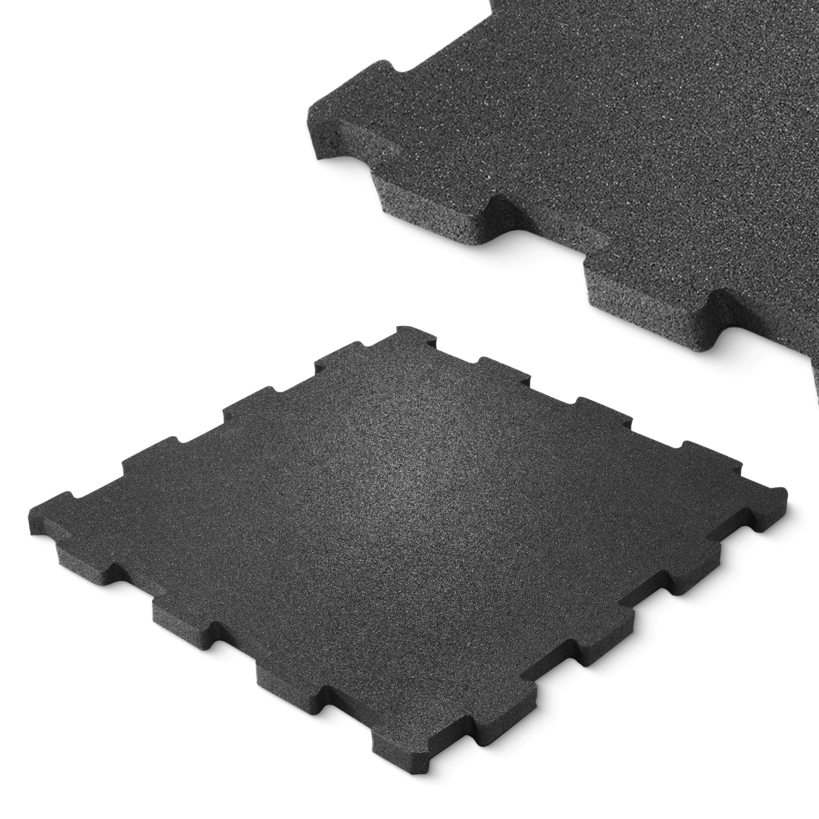 Защитный коврик-пазл для пола 48,5 x 48,5 x 2 см, черный