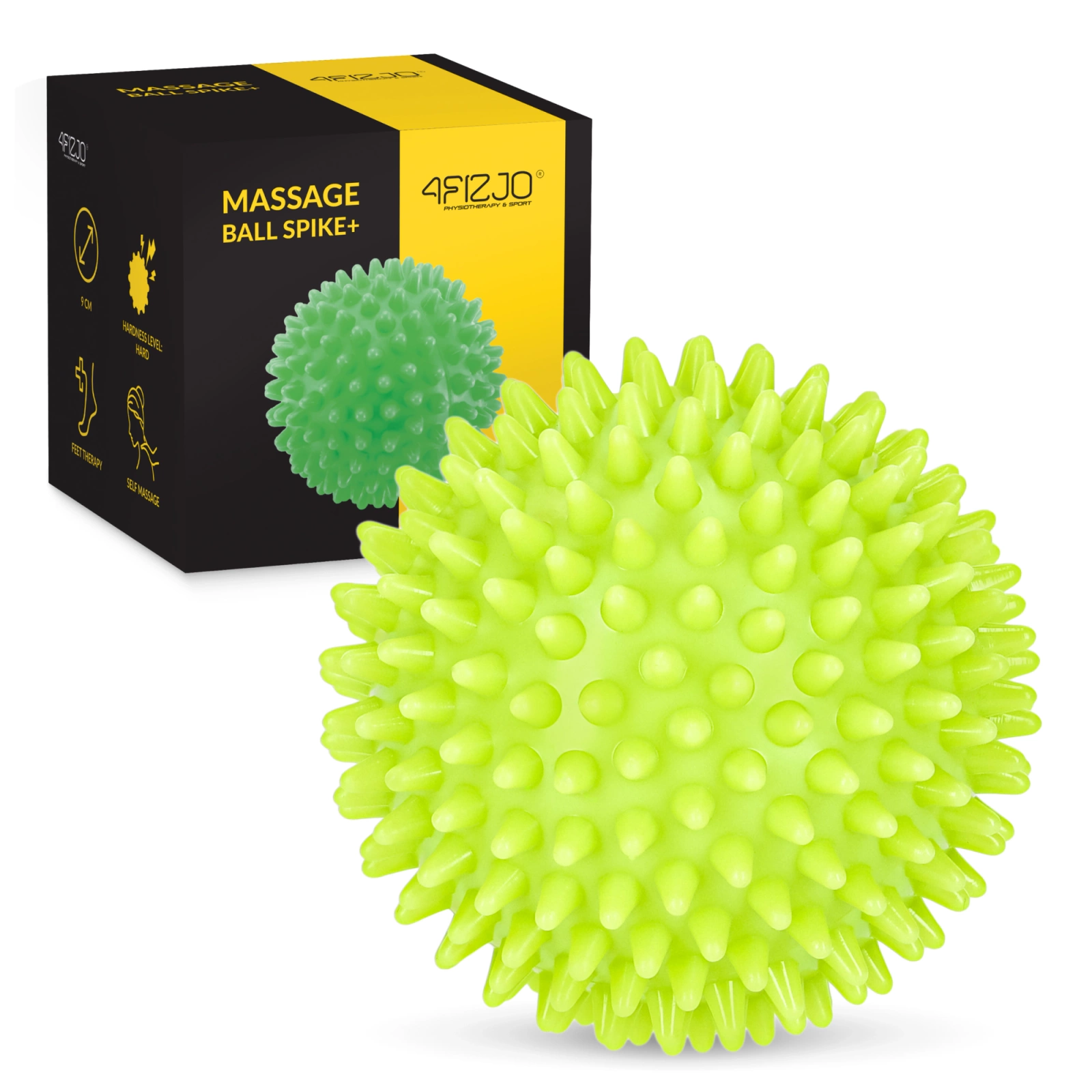 4FIZJO SPIKE+ Spiky Massage Ball, 9 cm