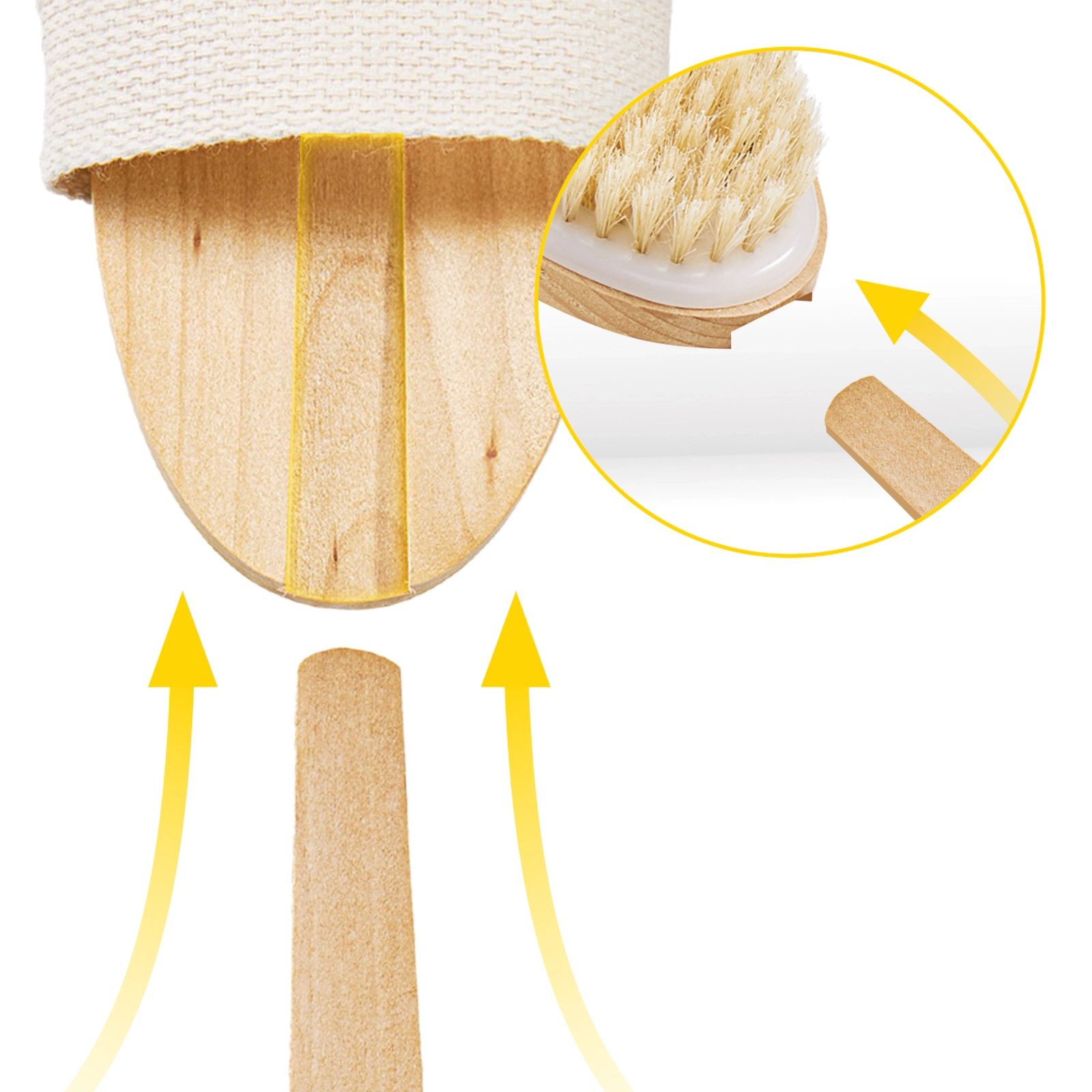 4Fizjo 602 2-in-1 Body Massage and Bath Brush with Detachable Handle