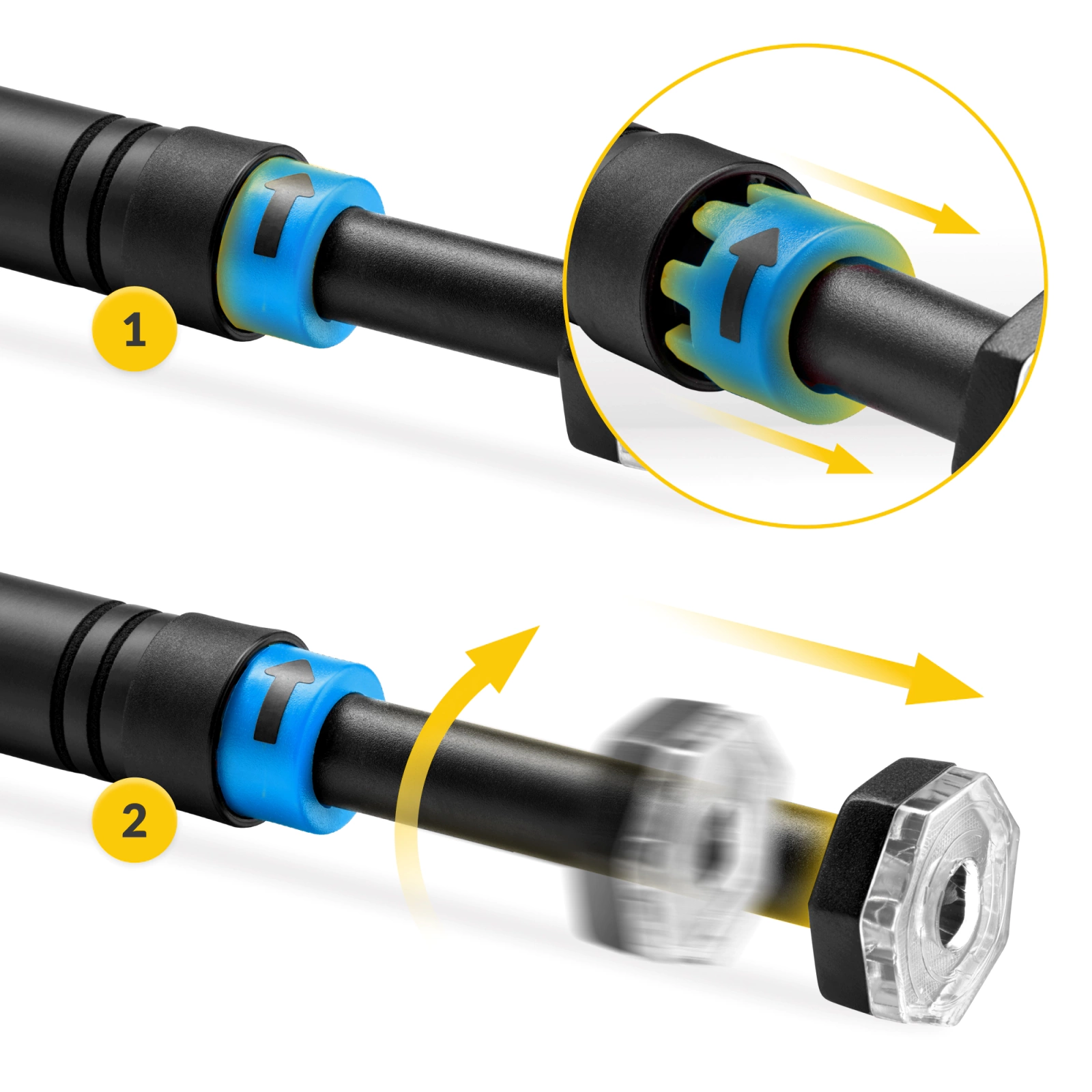 4Fizjo Adjustable Doorway Pull-Up Bar 66-100 cm, Black/Blue