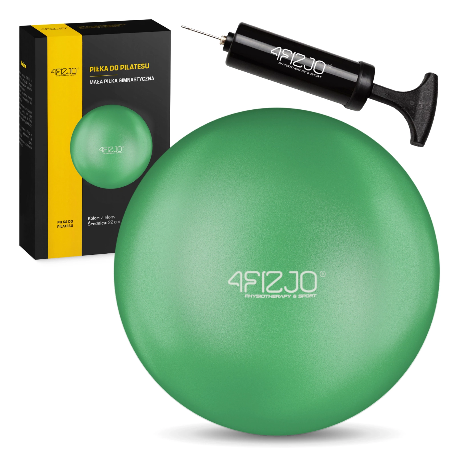 Small Exercise Ball for Pilates and Rehabilitation 22 cm, Green