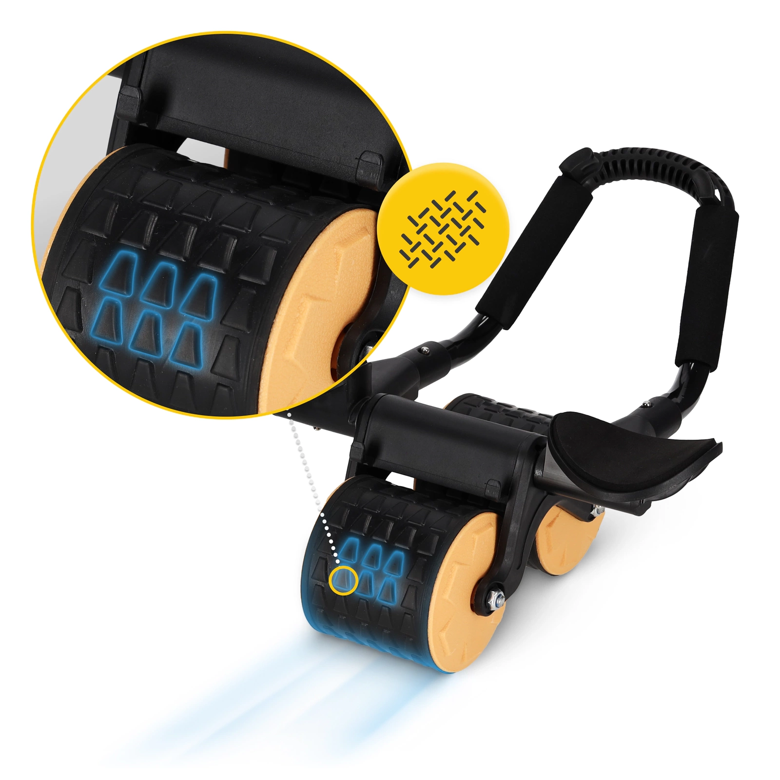 4FIZJO AB Wheel Ultra Ab Roller with Elbow Support for Core Workouts