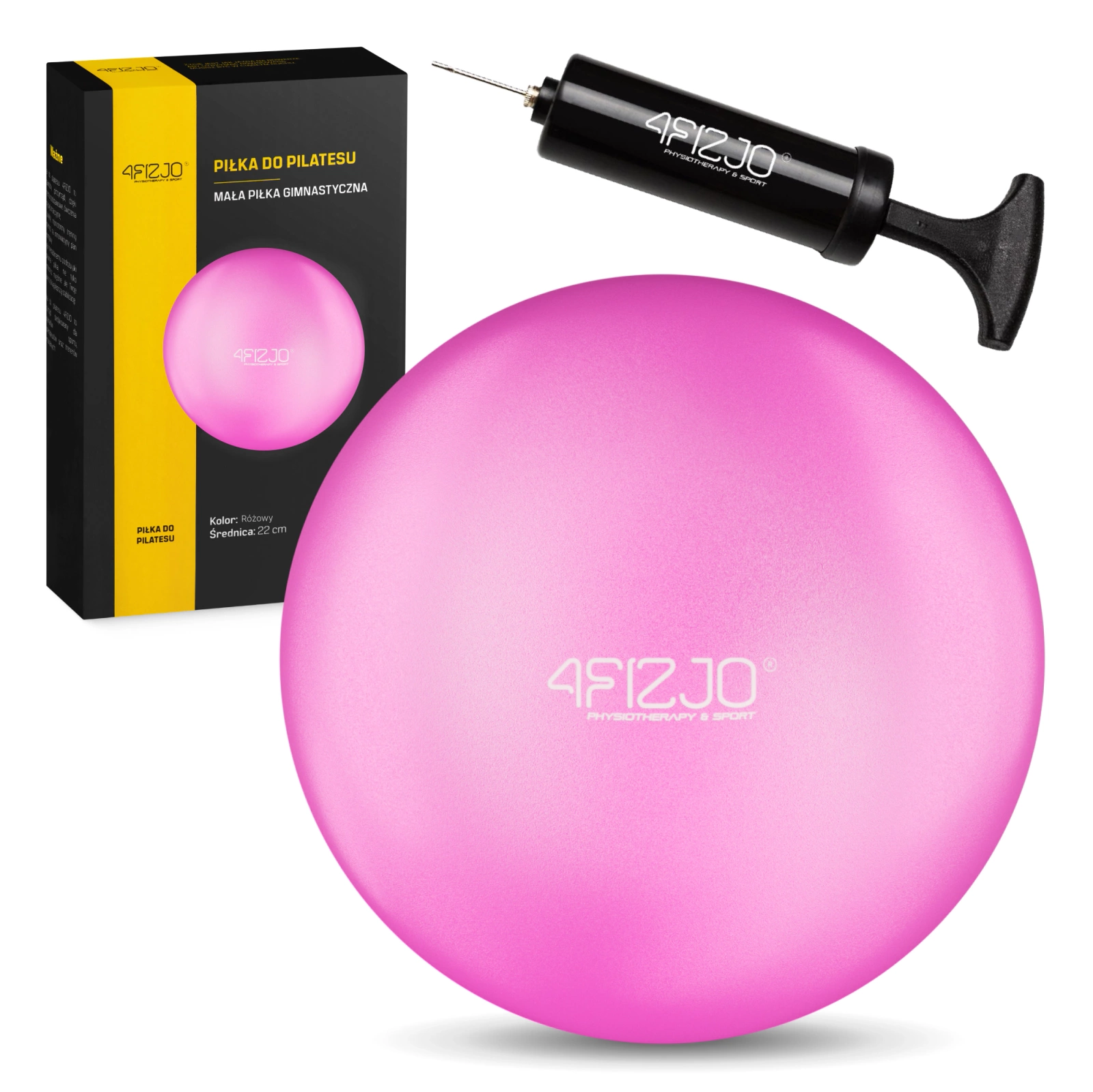 4FIZJO Mini Pilates & Rehabilitation Ball 22 cm, pink