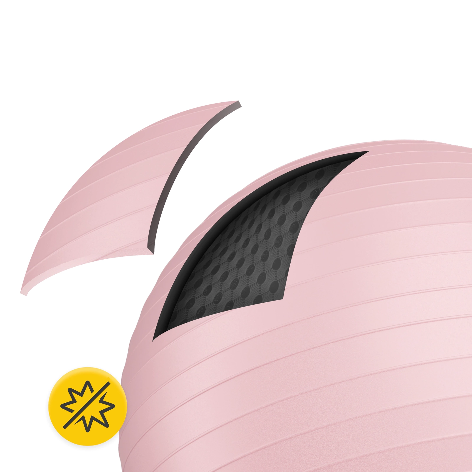 4Fizjo Reh Ball 962 Gymnastic Ball 75 cm, Pink