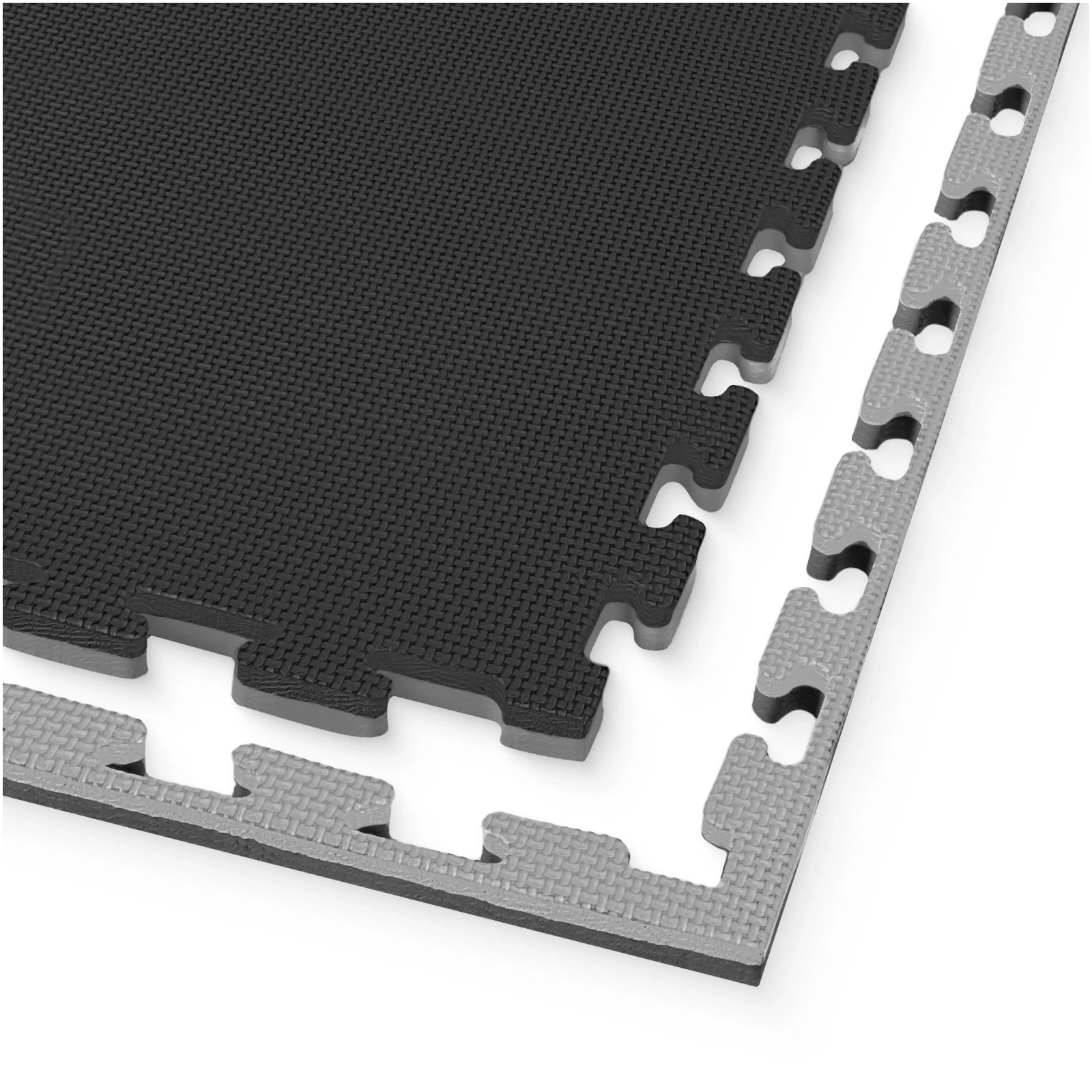 Protective Puzzle Gym Floor Mat 4FIZJO 100 x 100 cm EVA Foam, Grey