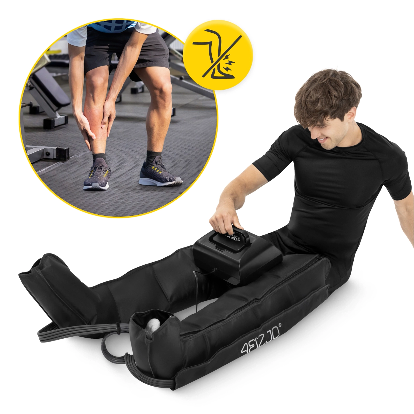 4Fizjo Standard MED C6 Lymphatic Drainage Machine with Leg Cuffs, L/XL