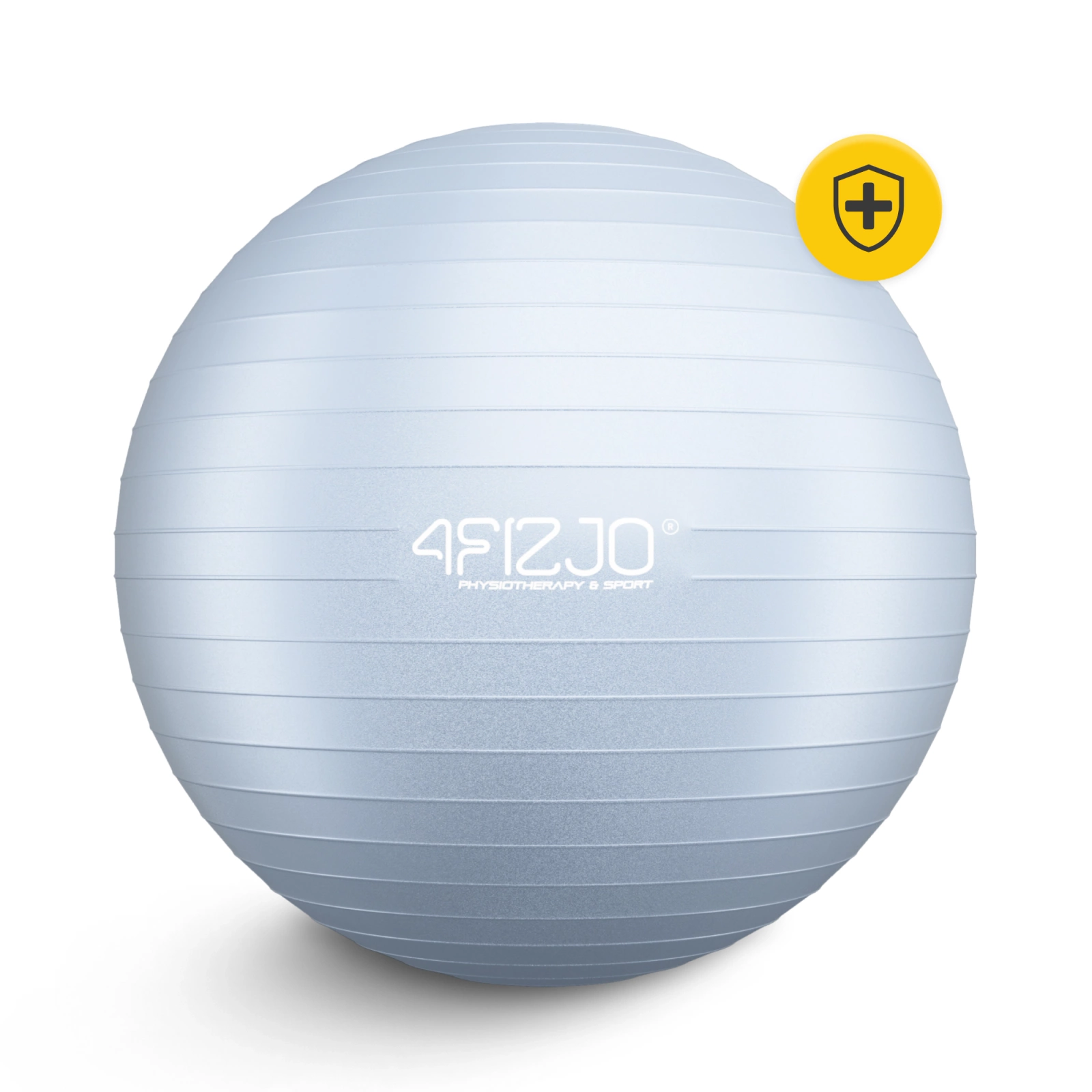 Exercise Ball 65cm 4FIZJO for Yoga, Stability & Physical Therapy, Anti-Burst, Grey