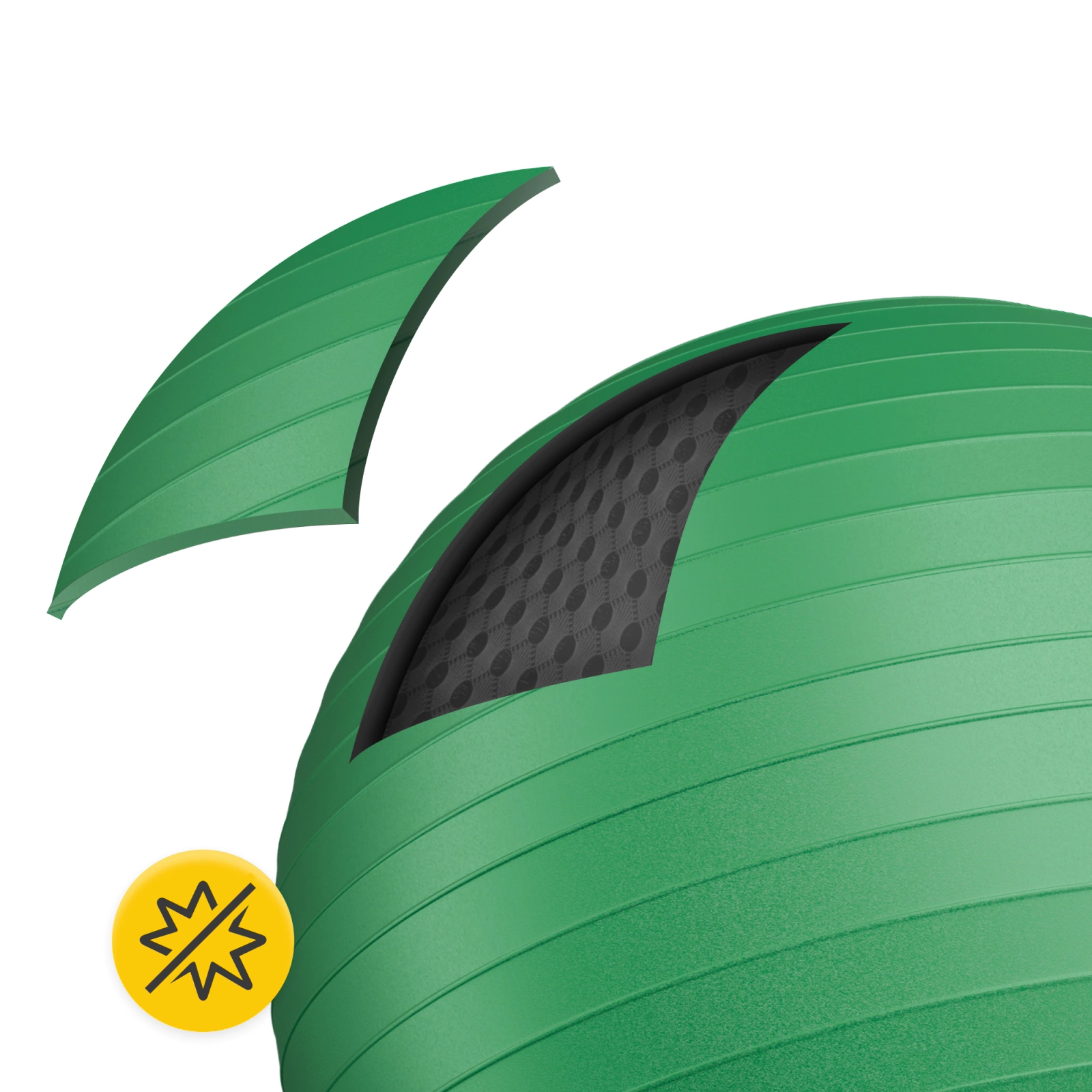 4Fizjo Reh Ball Gymnastic Ball 85 cm, Green