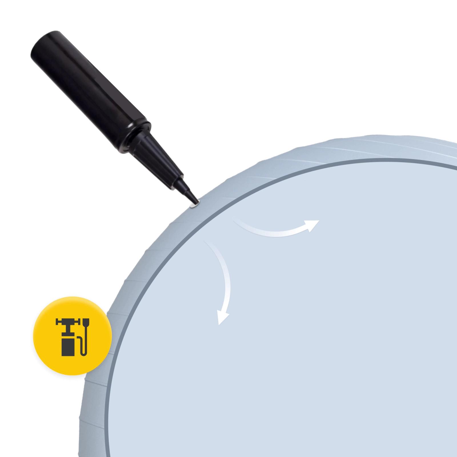 4Fizjo 1758 Reh Ball Gymnastic Ball, 85 cm, Grey