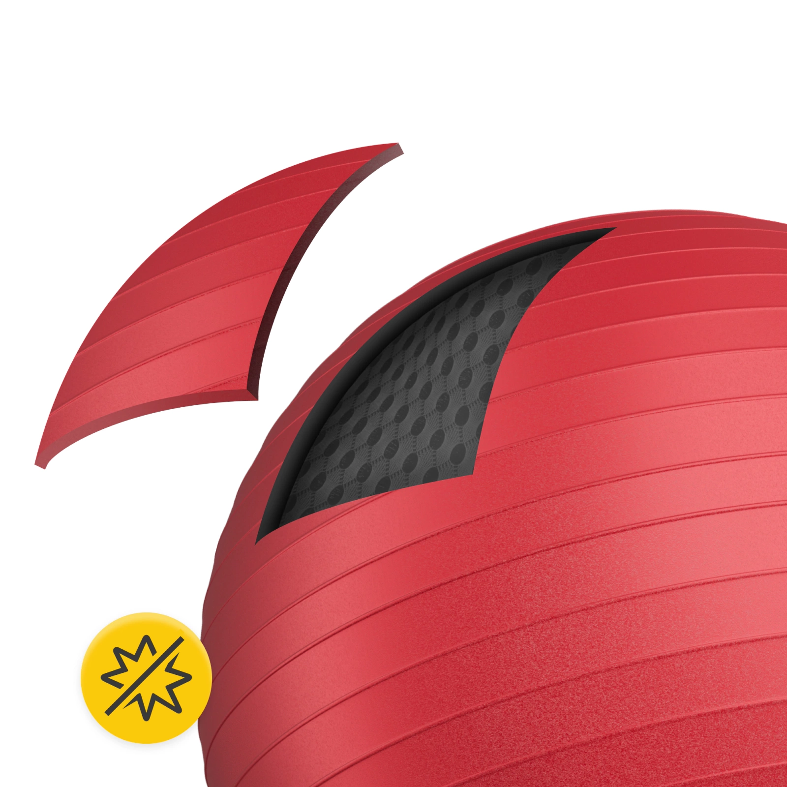 4Fizjo 1779 Gymnastic Ball 65 cm, Red