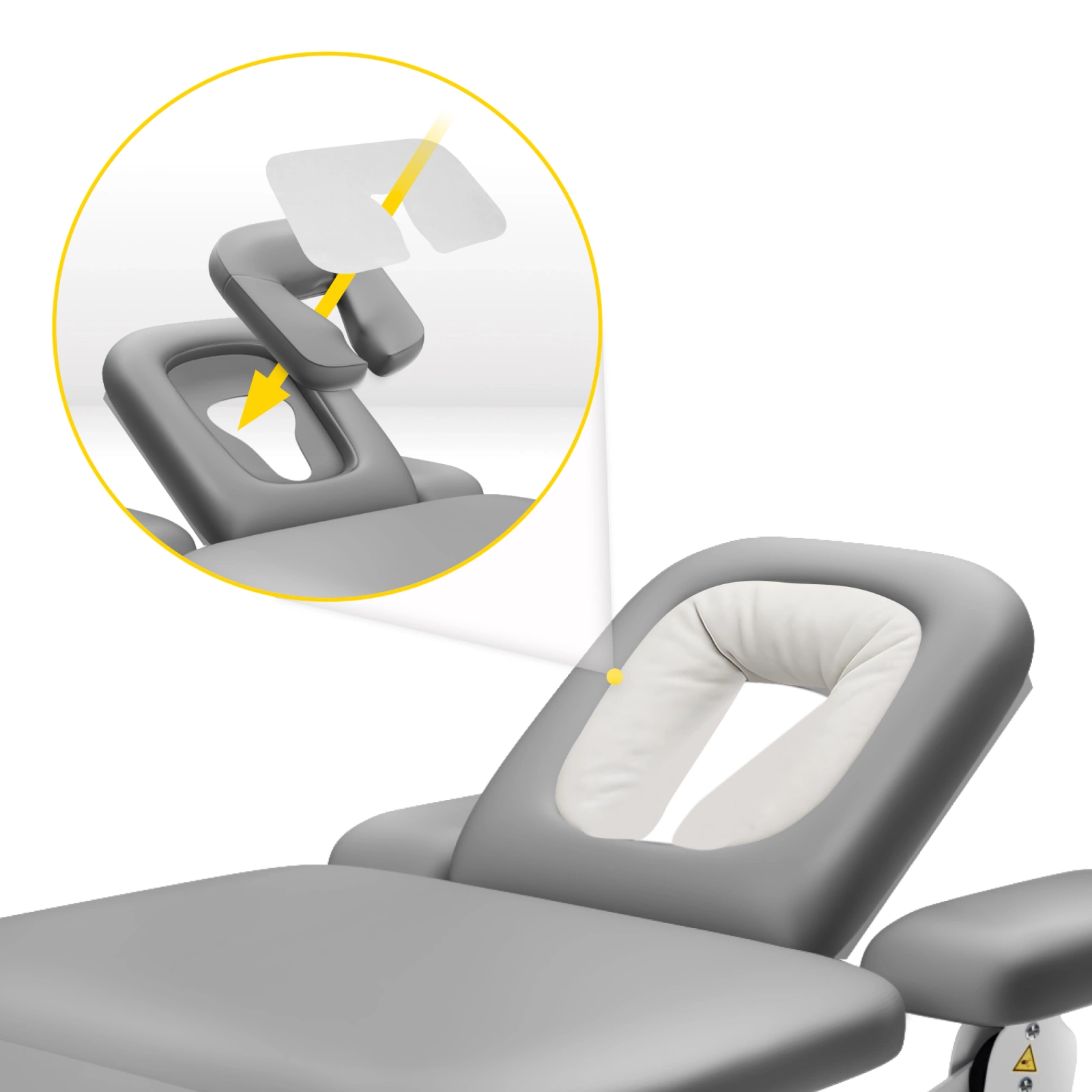 Disposable Face Cradle Covers U-Shaped for Massage Tables 50 Pack