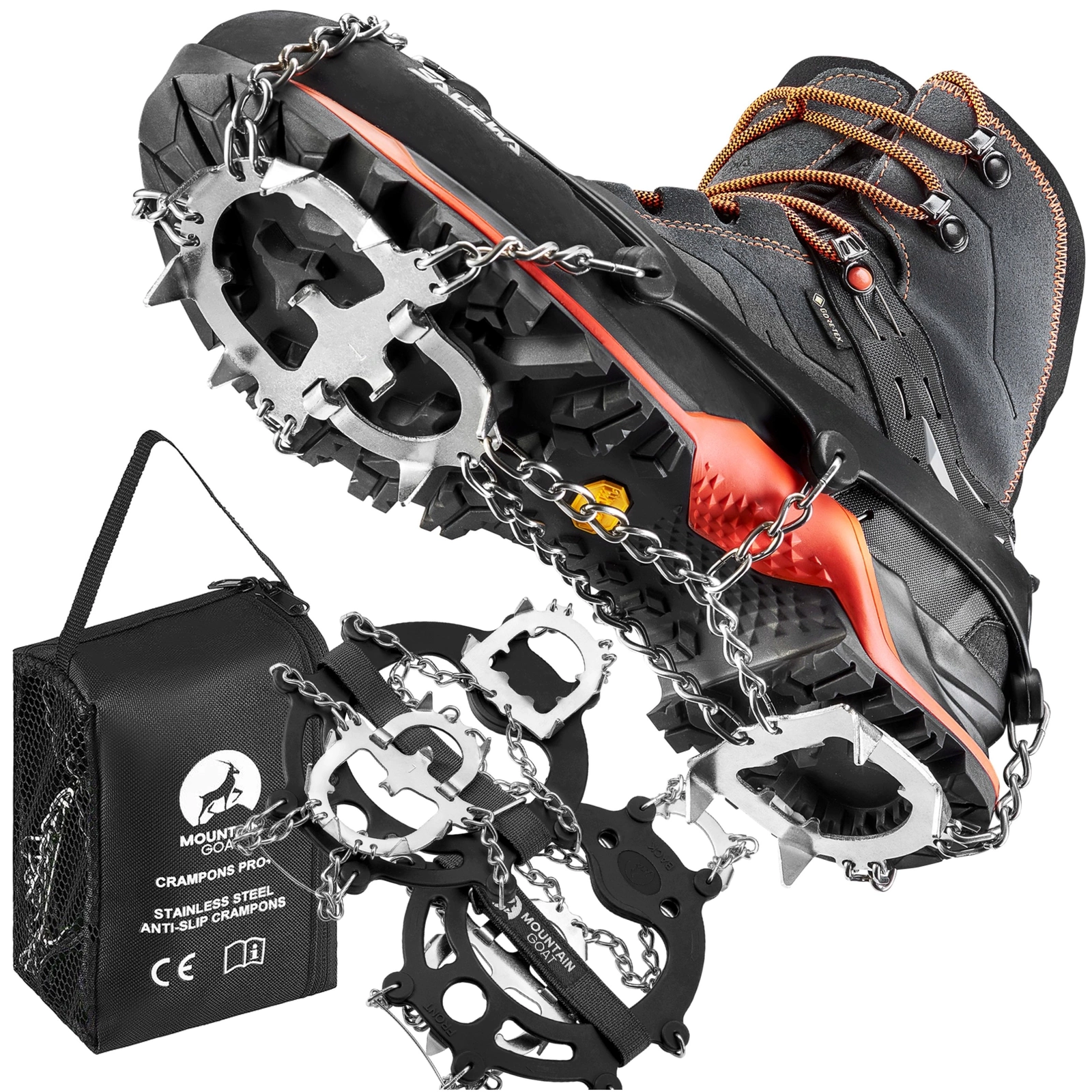 Ледоходы на обувь MOUNTAIN GOAT Premium для туризма, L (41-43)