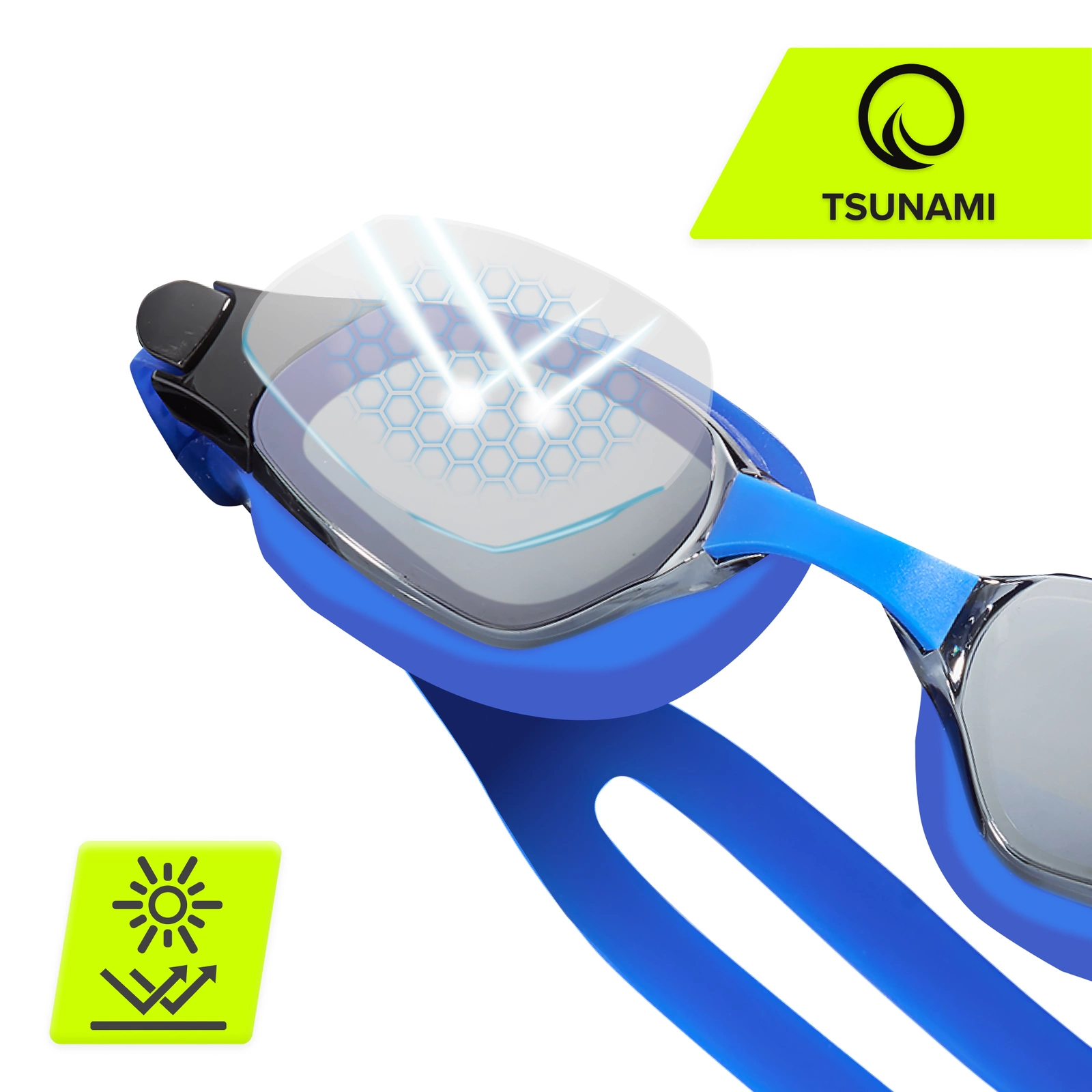 4Fizjo TSUNAMI peldēšanas brilles, zilas