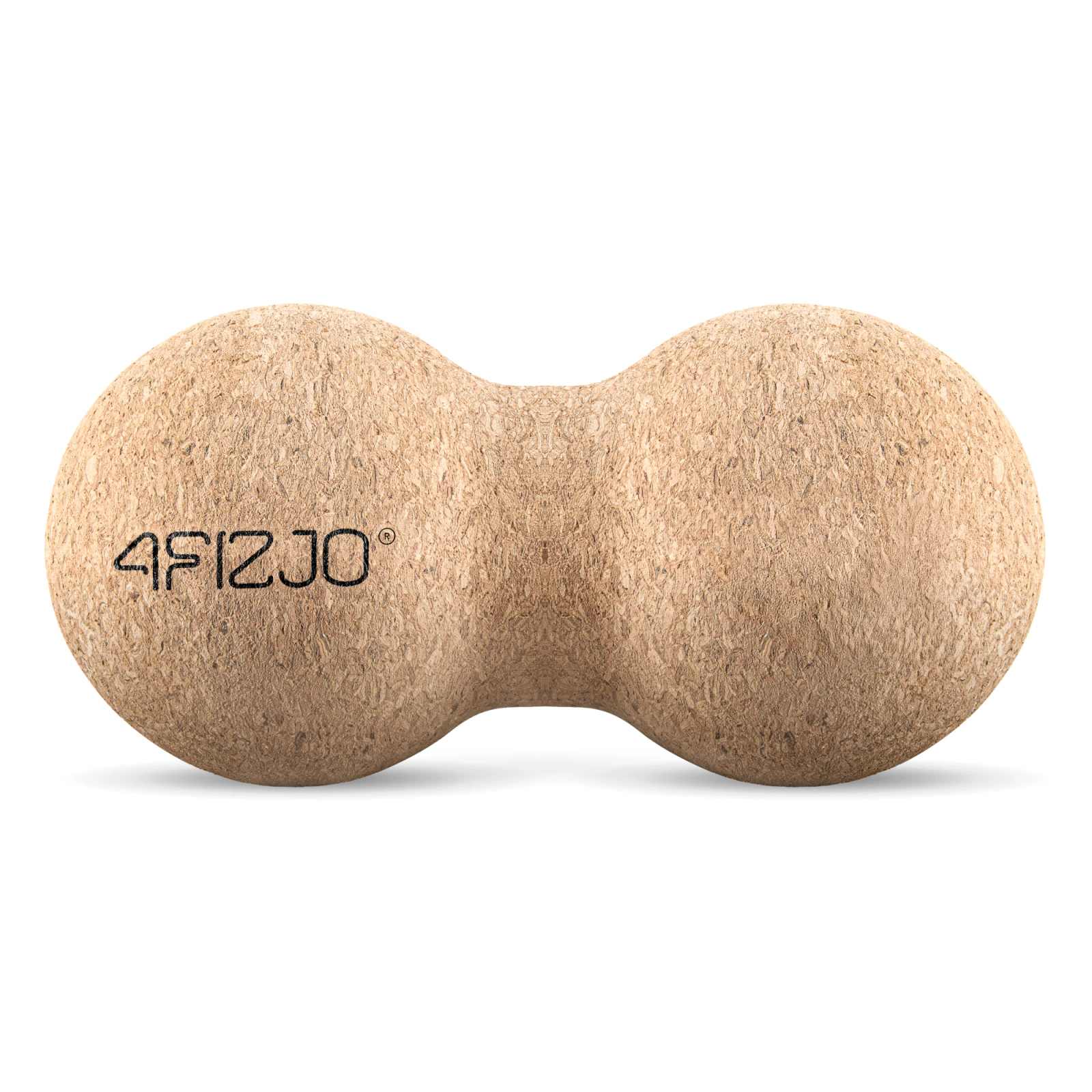 4Fizjo dubultā korķa masāžas bumbiņa, 13.5 cm, brūna