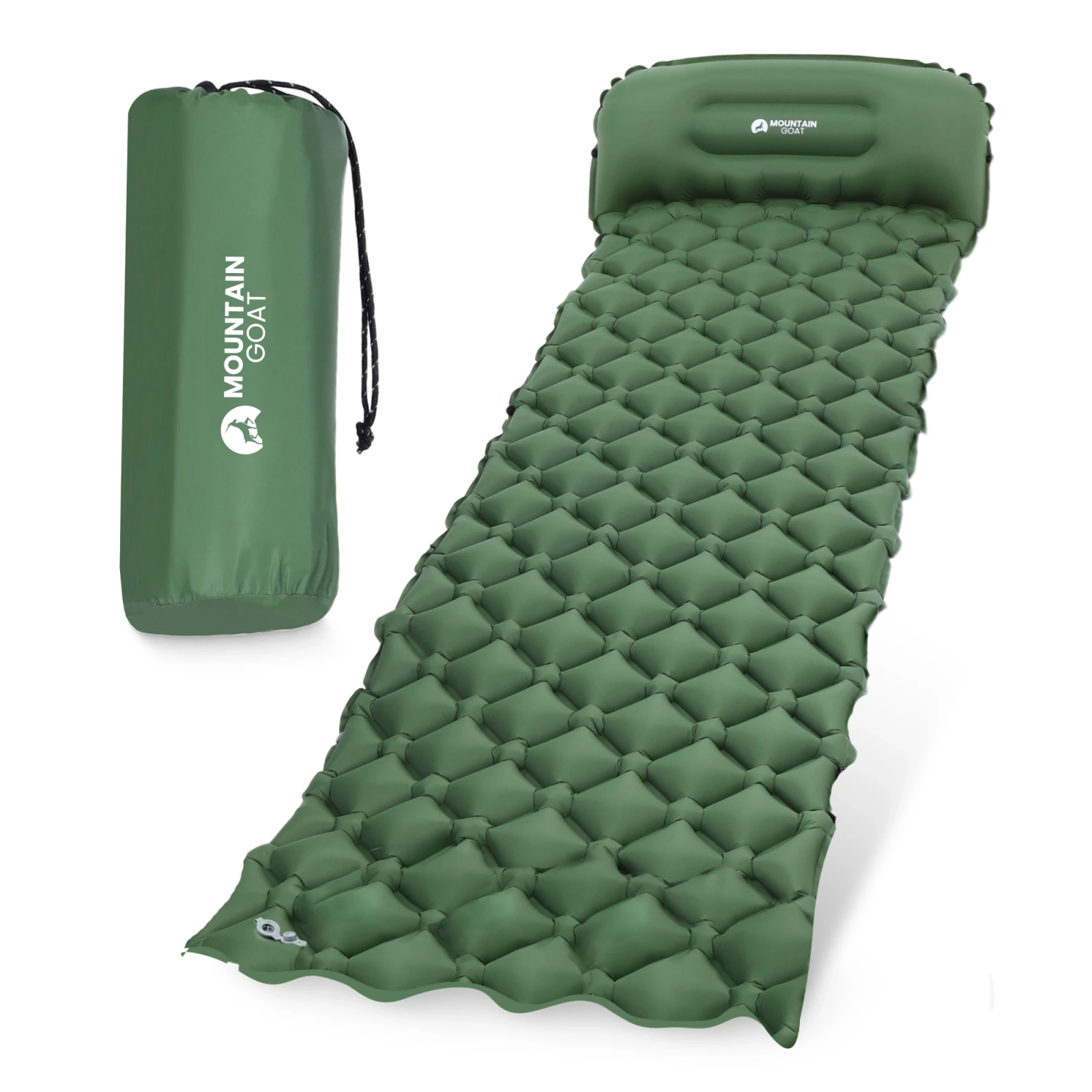 4Fizjo Mountain Goat Inflatable Camping Mat, Khaki