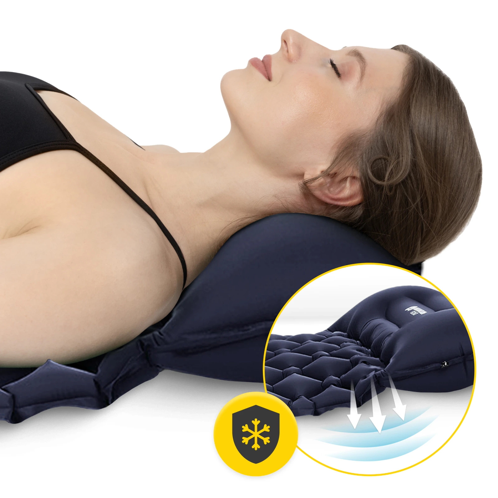 4Fizjo Self-Inflating Sleeping Pad Mountain Goat, Navy Blue