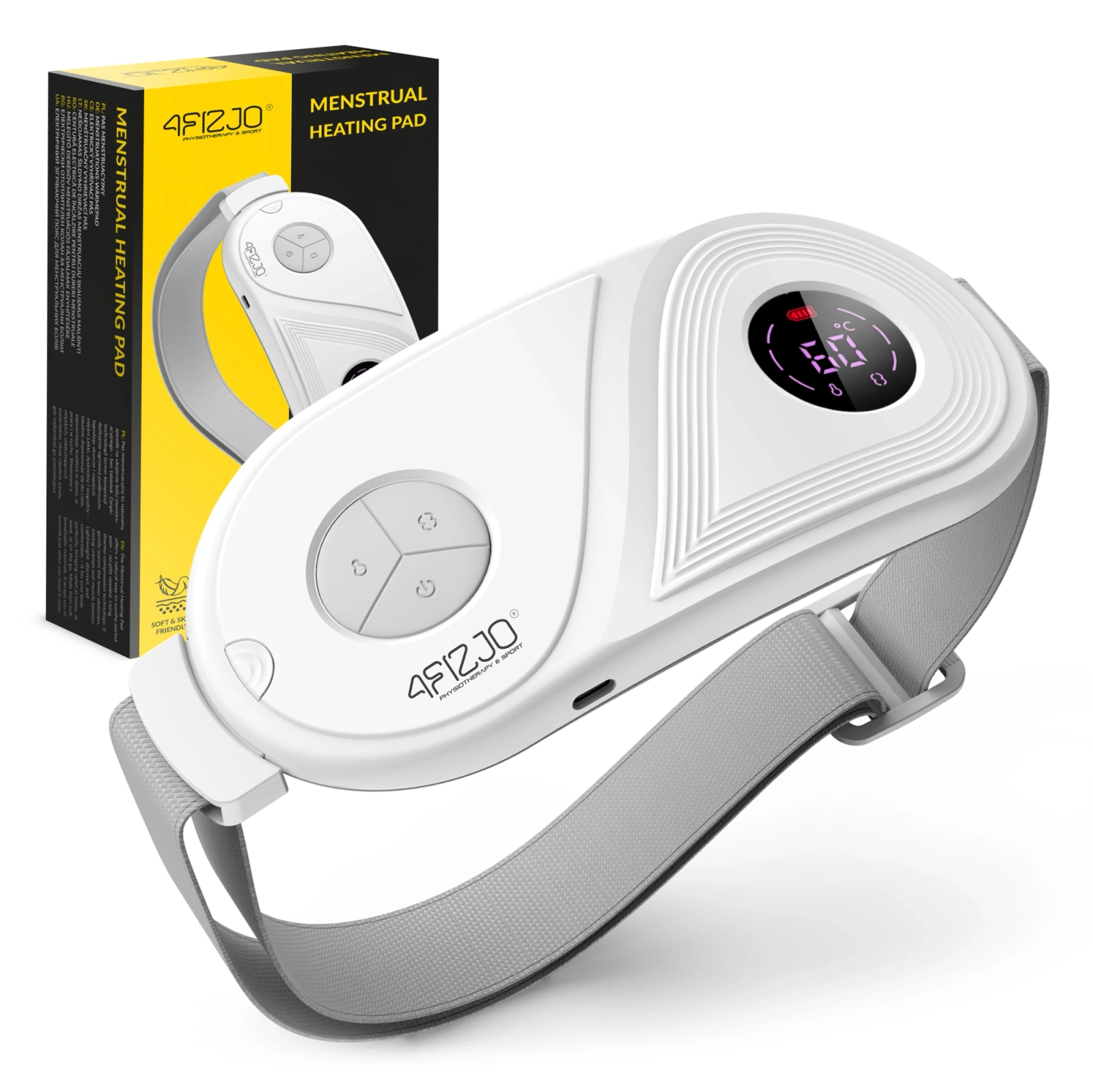Menstrual Heating Pad for Period Pain Relief 4FIZJO, White