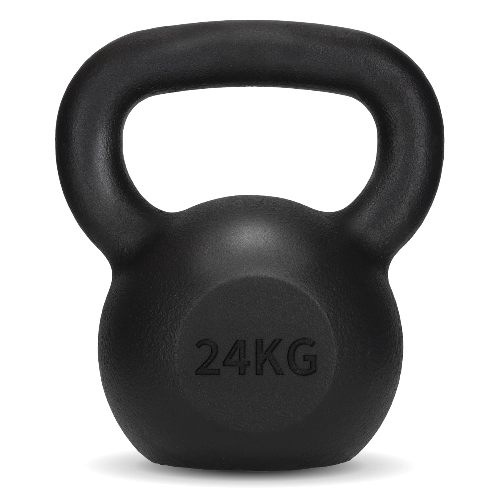 4Fizjo Cast Iron Kettlebell, 24 kg, Black