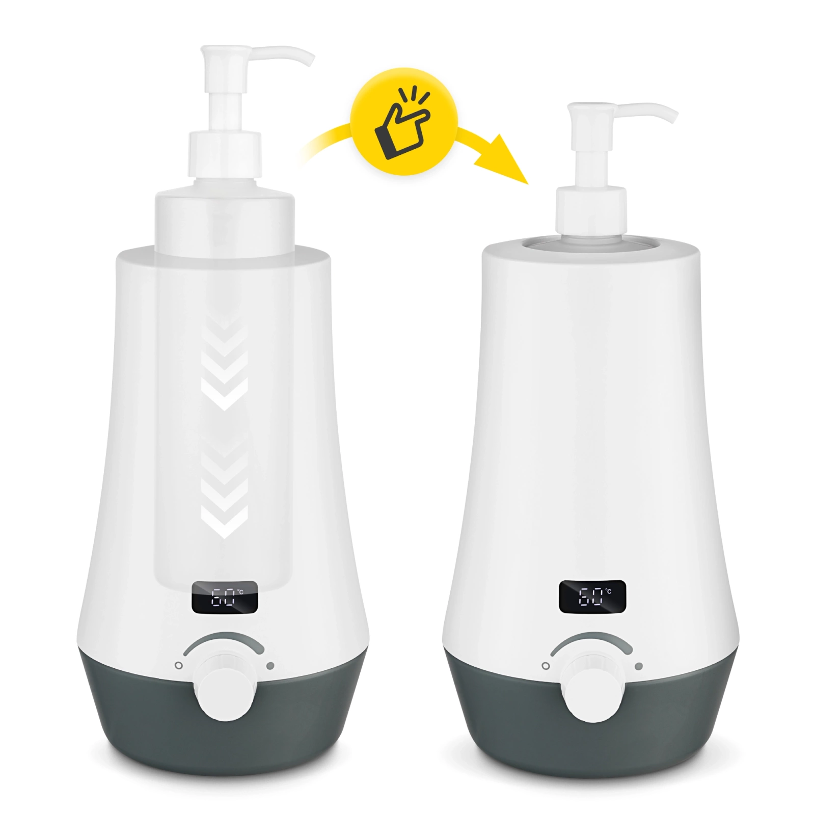 4Fizjo Electric Massage Oil Warmer, White